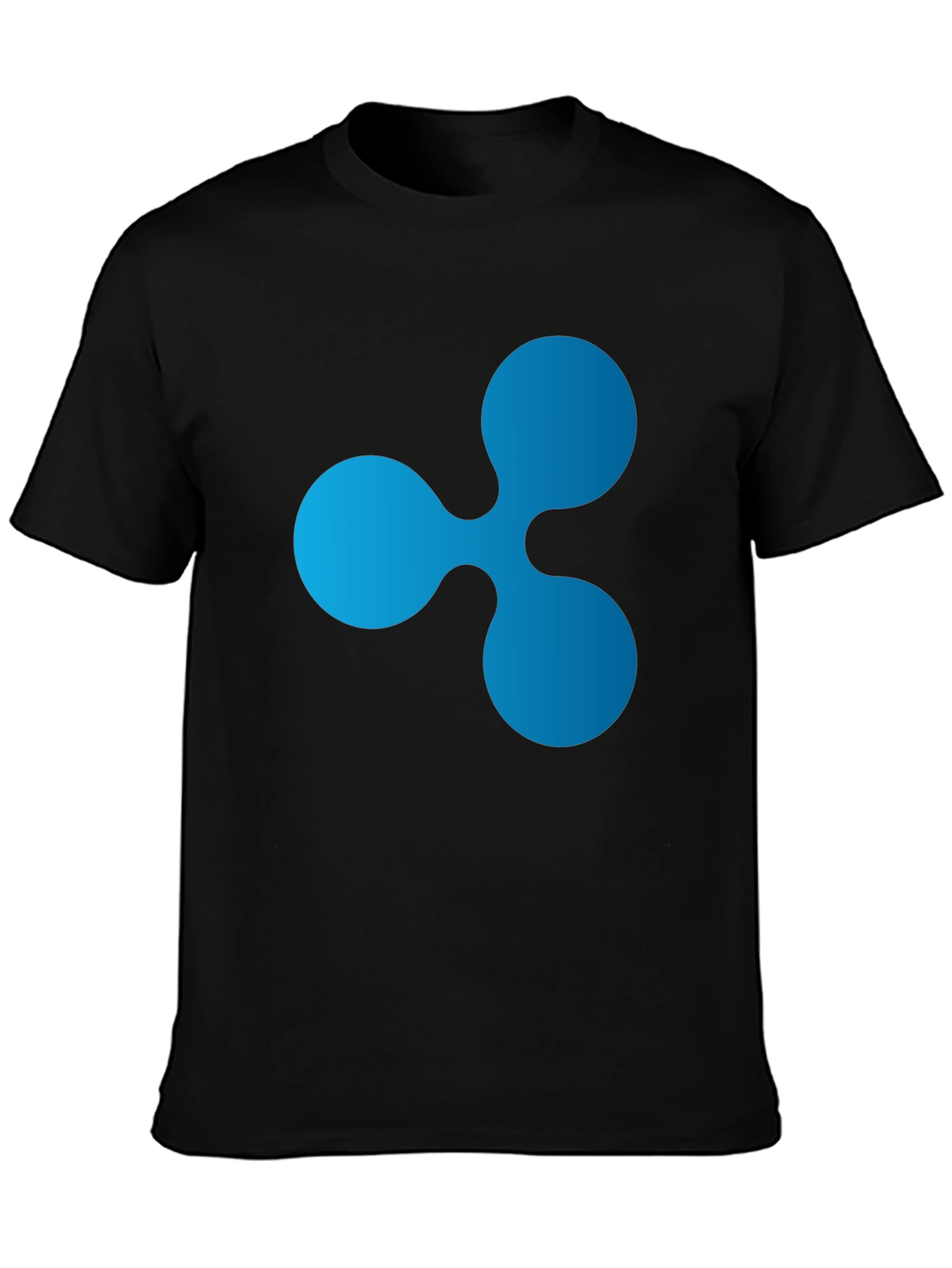 Ripple Crypto Logo Black T-Shirt