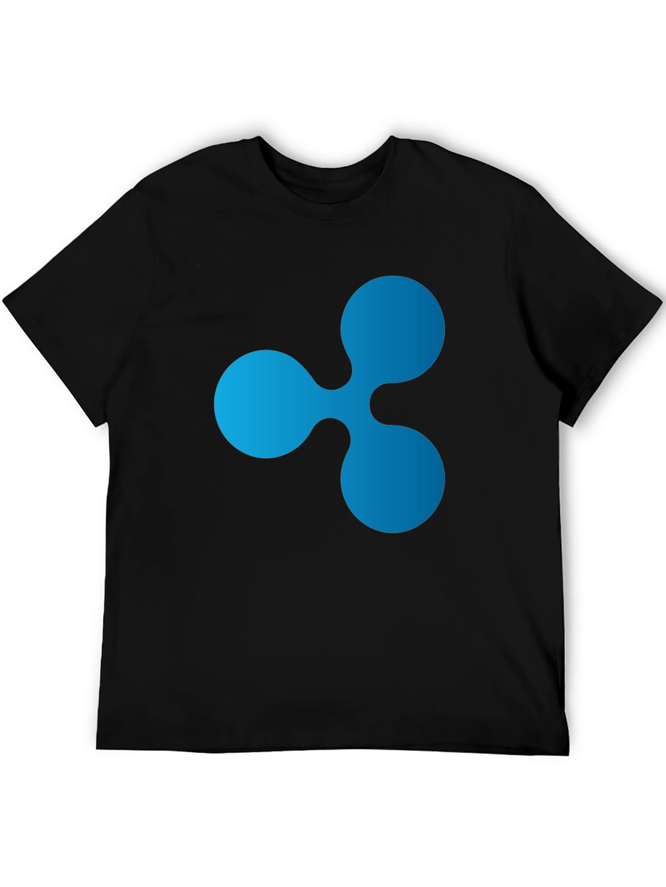 Ripple Crypto Logo Black T-Shirt