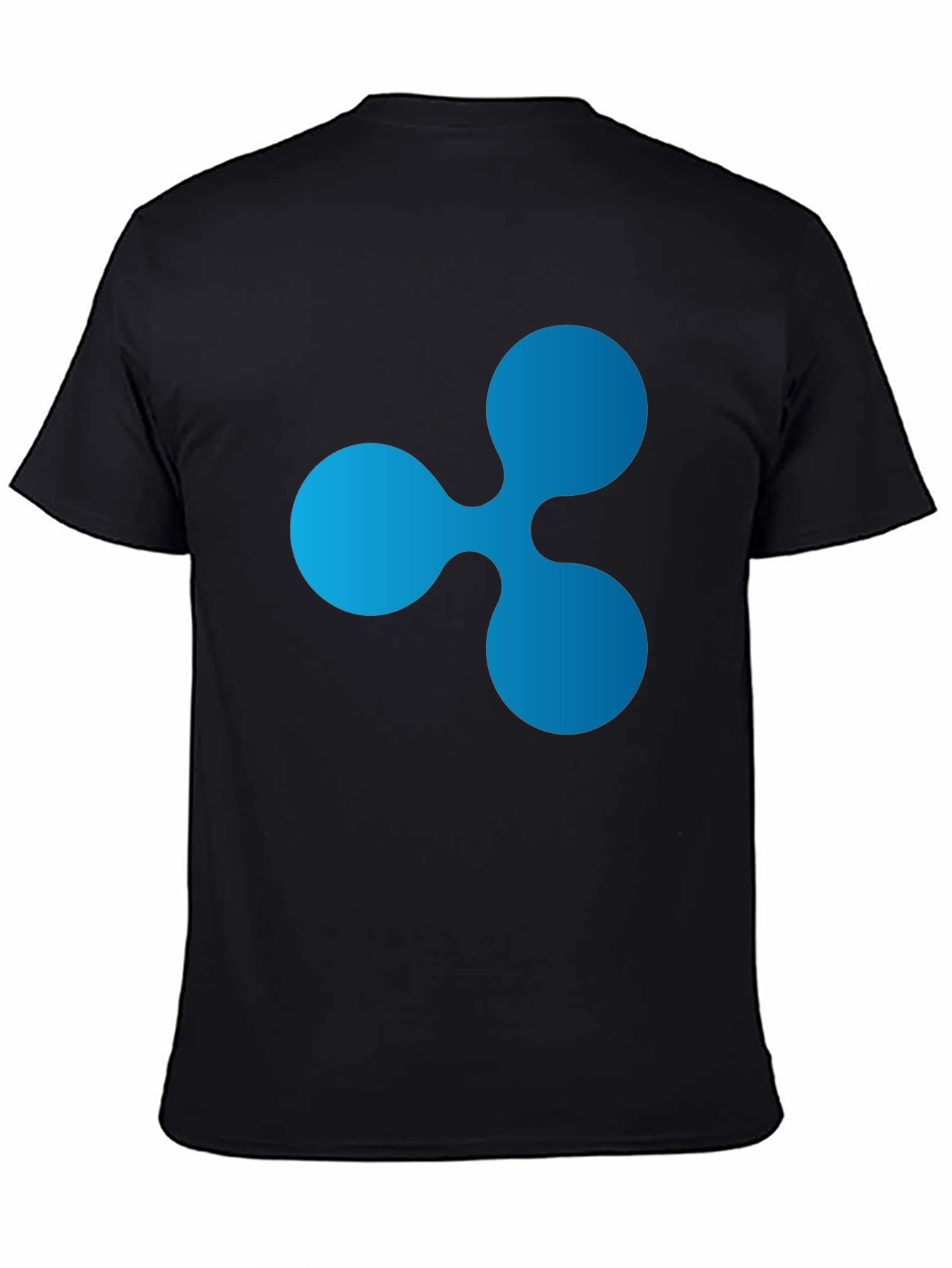 Ripple Crypto Logo Black T-Shirt