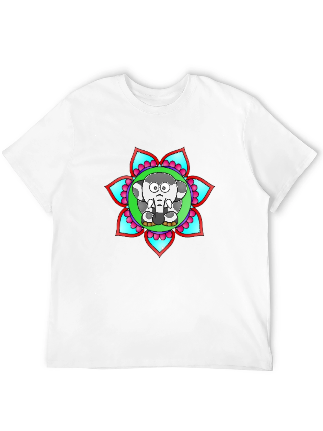 Elephant Mandala T-Shirt - Unique Graphic Tee