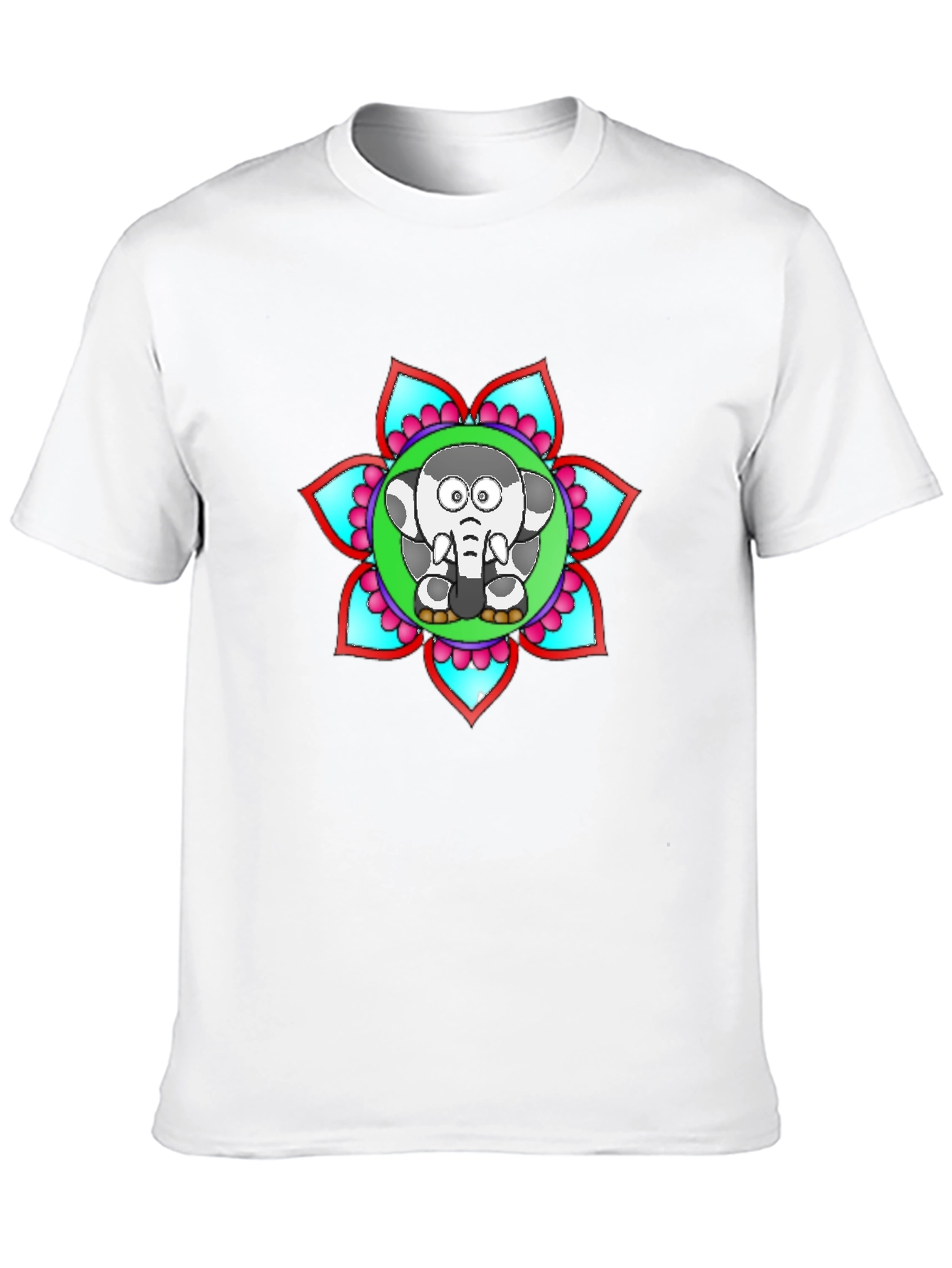 Elephant Mandala T-Shirt - Unique Graphic Tee