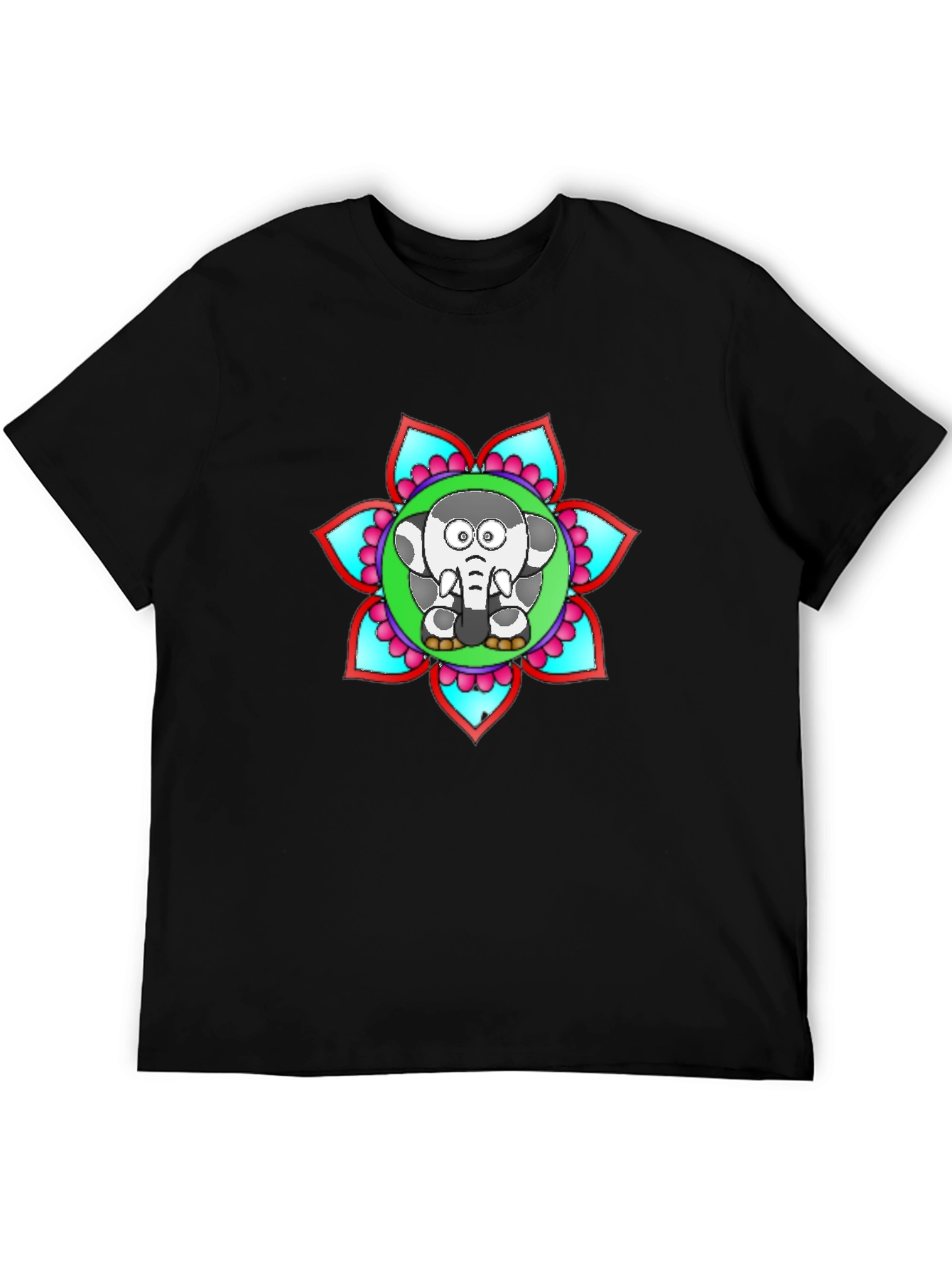 Elephant Mandala T-Shirt - Unique Graphic Tee