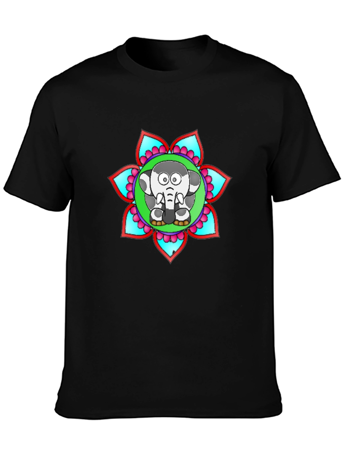 Elephant Mandala T-Shirt - Unique Graphic Tee