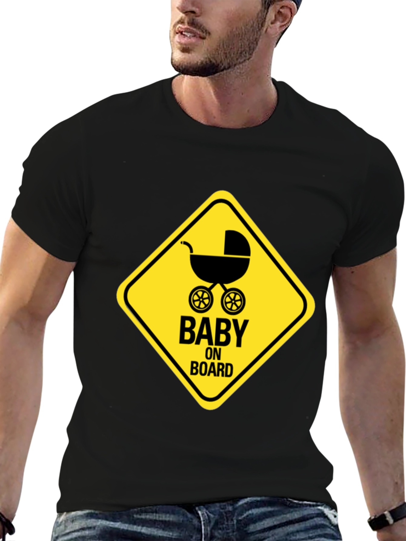 Baby On Board Graphic Tee - Black Unisex Shirt