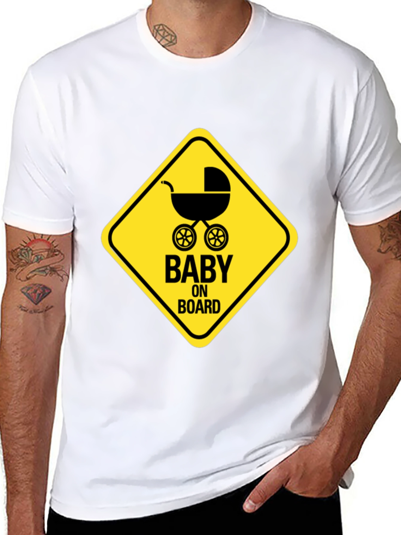 Baby On Board Graphic Tee - Black Unisex Shirt