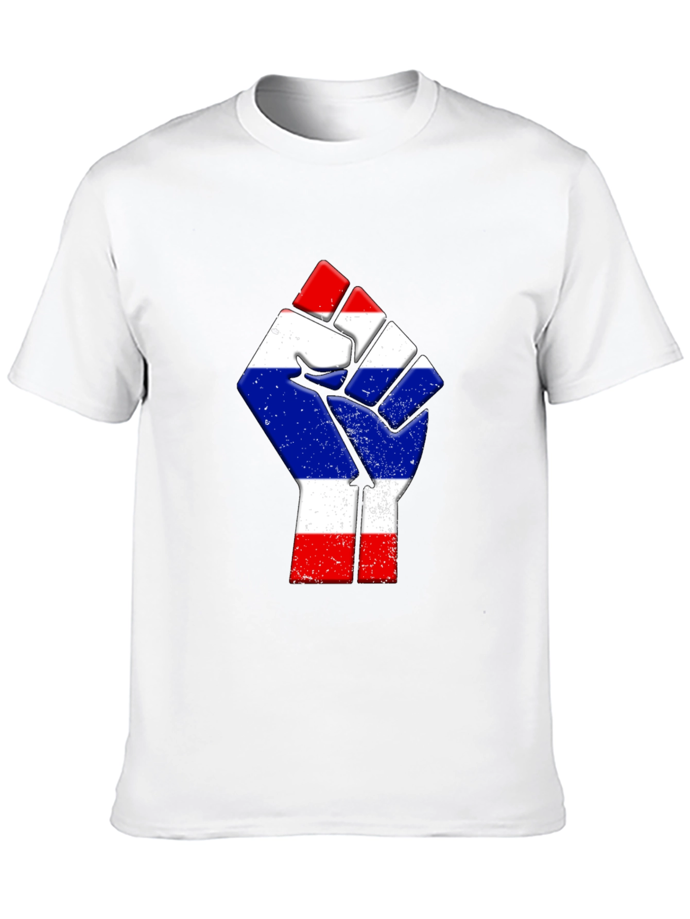 Thailand Flag Fist Black T-Shirt