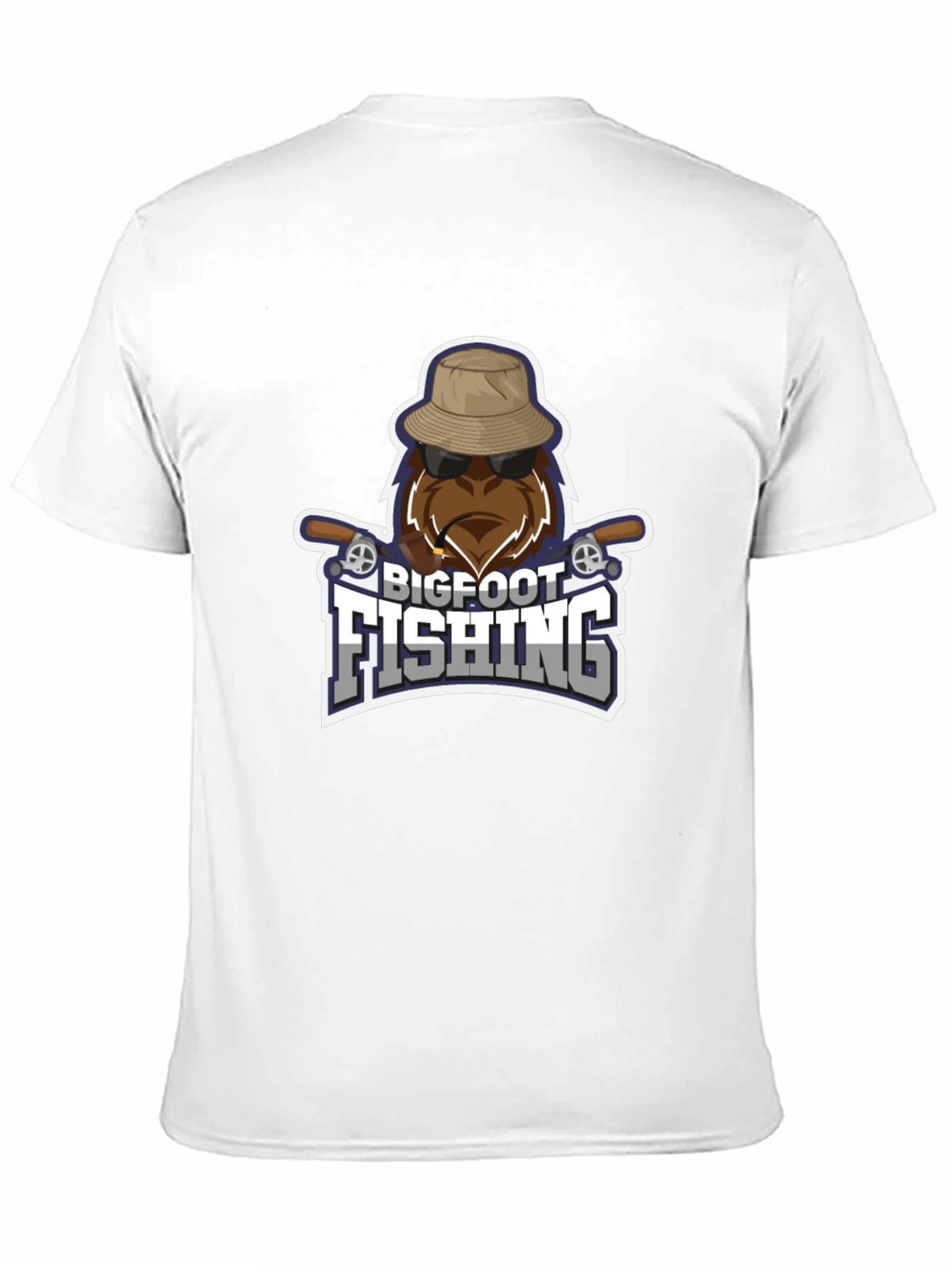 Bigfoot Fishing Black T-Shirt