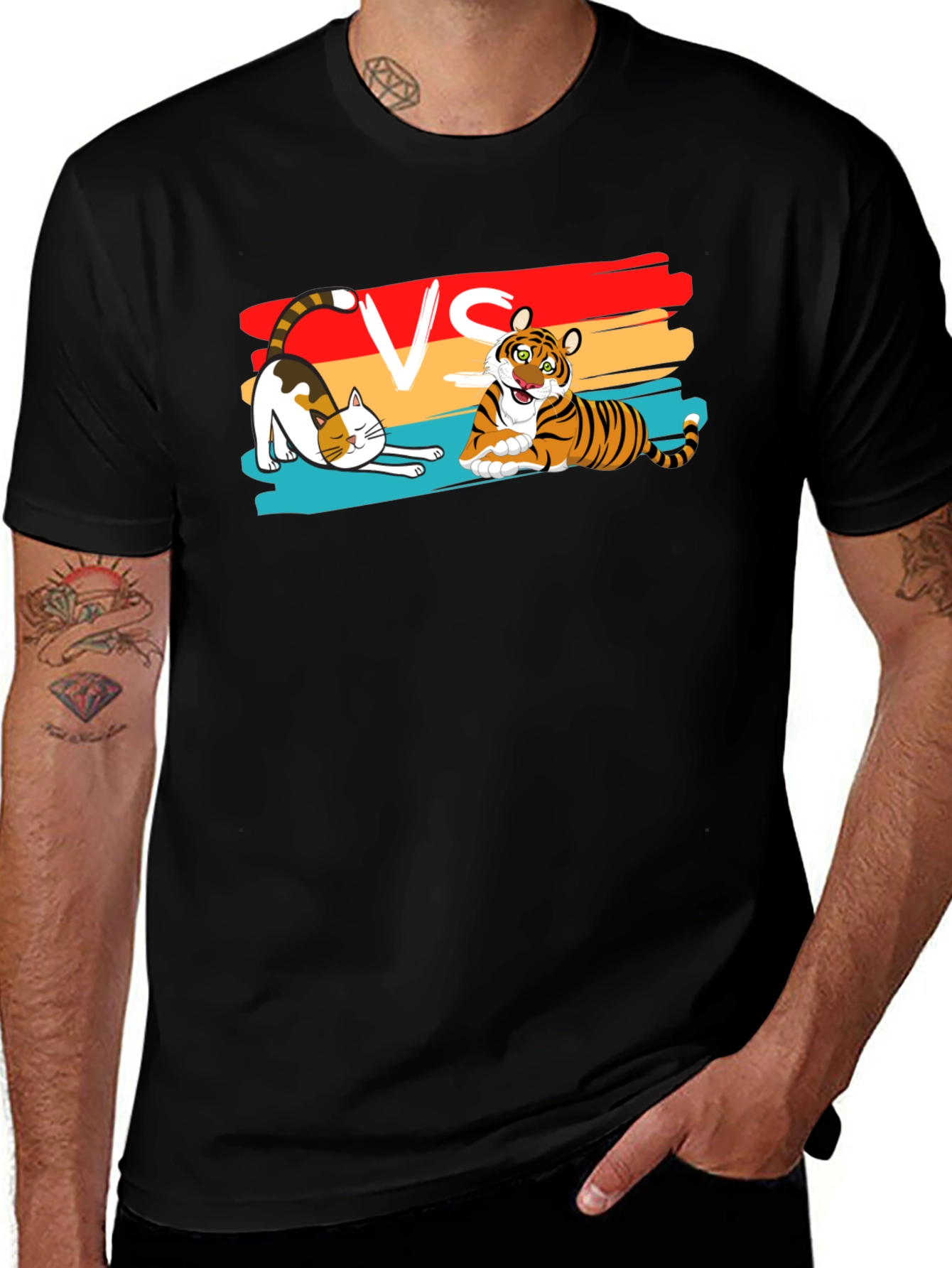 Cat VS Tiger T-Shirt