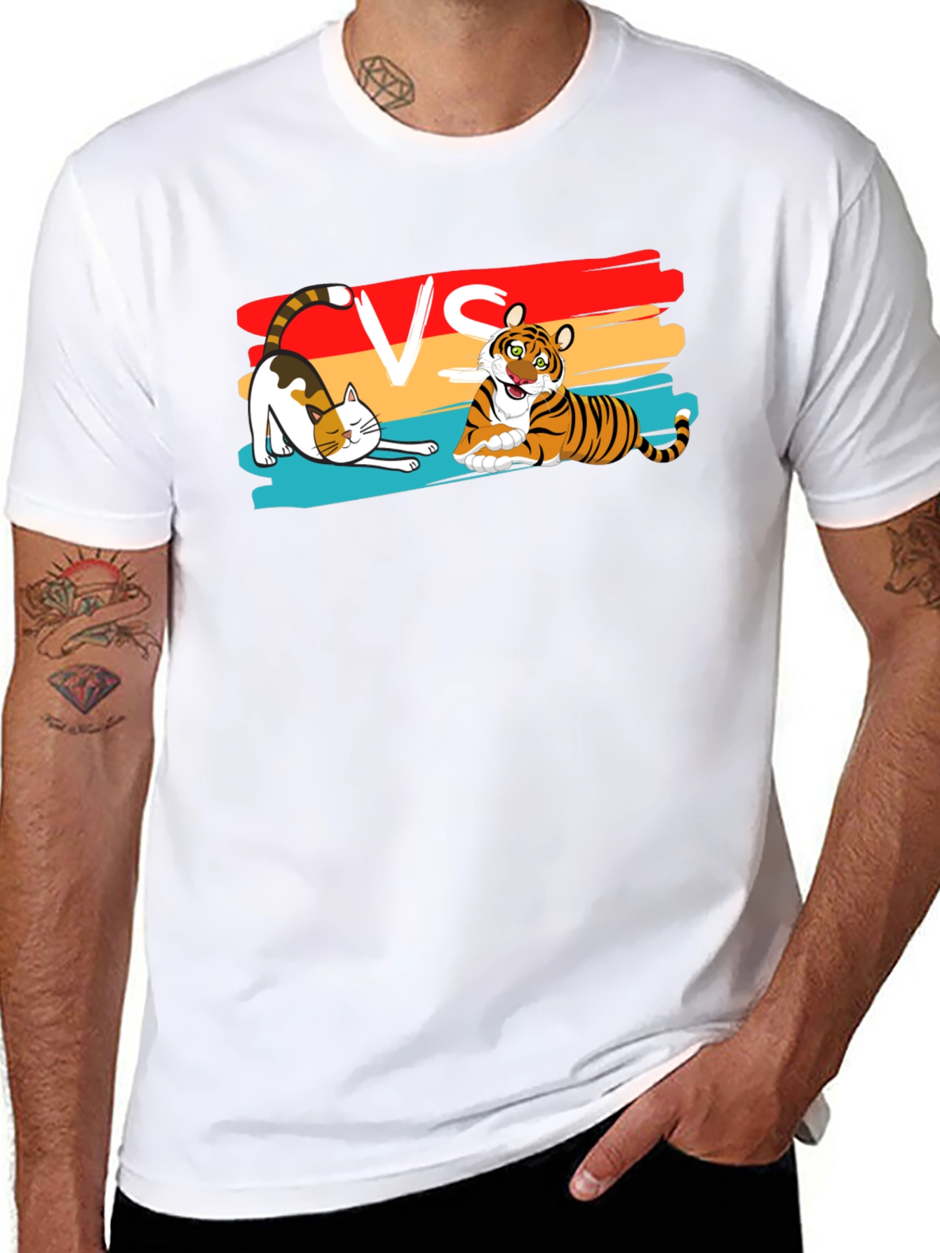 Cat VS Tiger T-Shirt