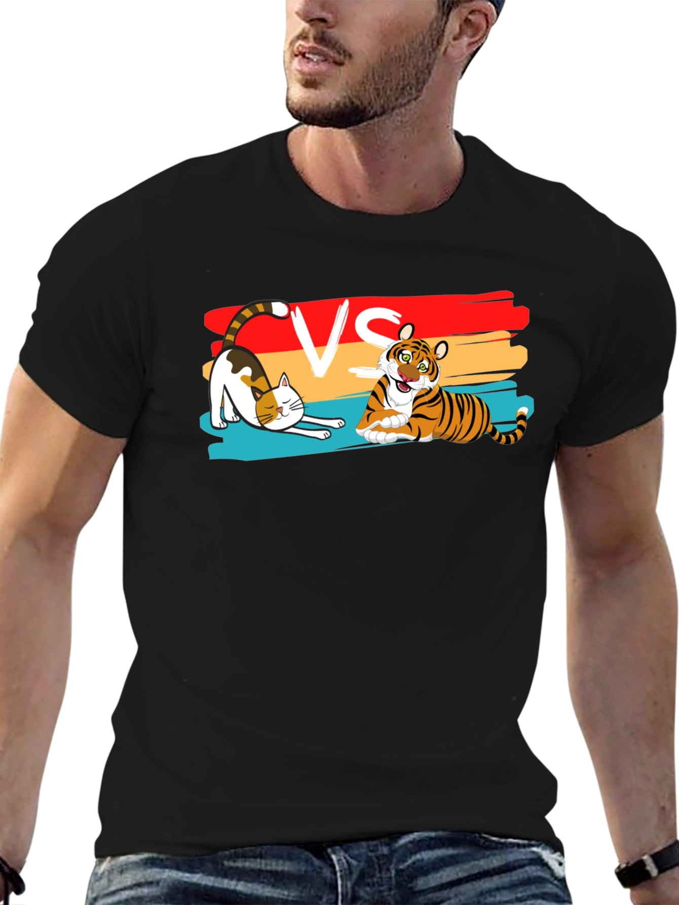 Cat VS Tiger T-Shirt