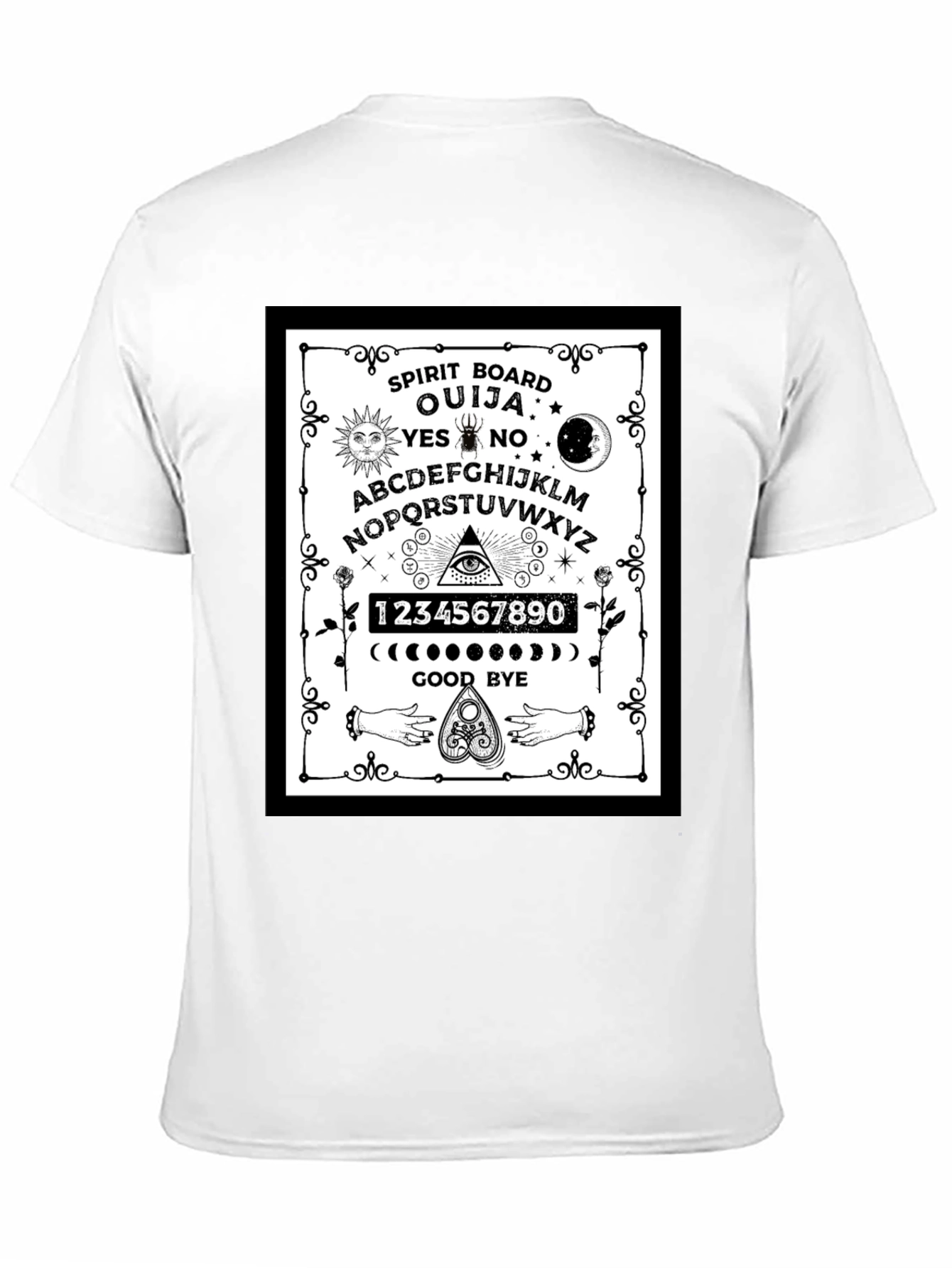 Ouija Spirit Board Graphic T-Shirt - Gothic Style