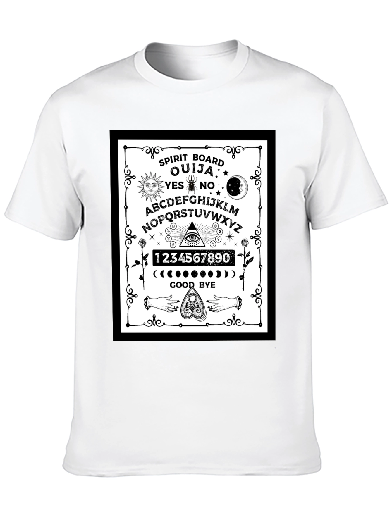 Ouija Spirit Board Graphic T-Shirt - Gothic Style