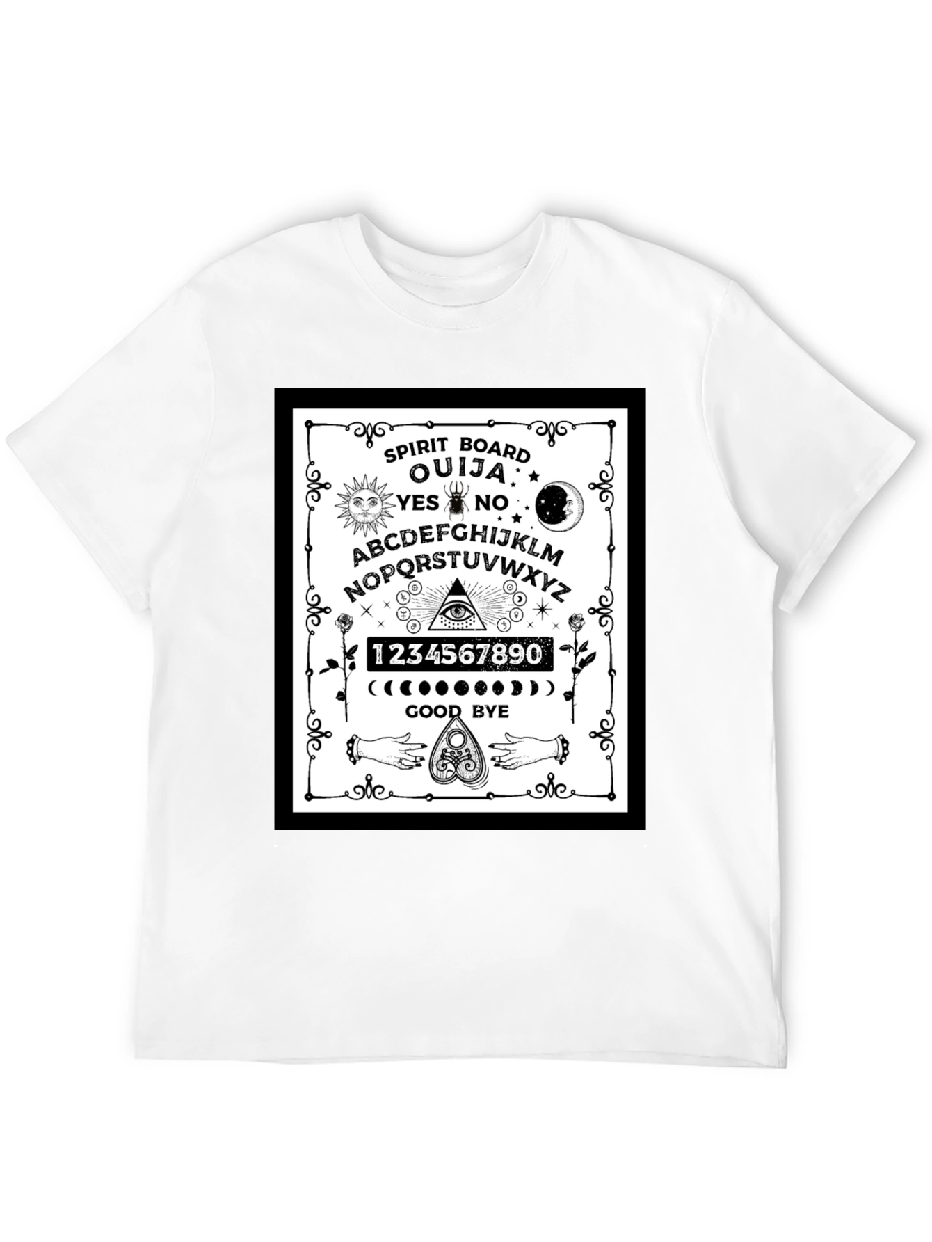 Ouija Spirit Board Graphic T-Shirt - Gothic Style