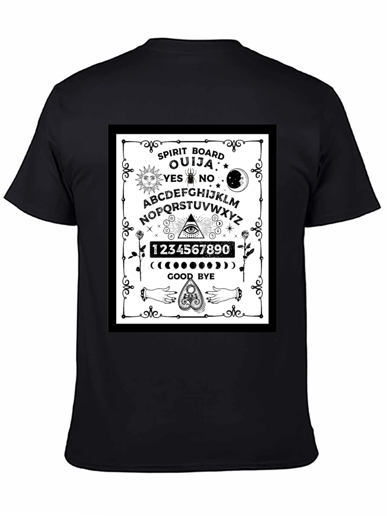 Ouija Spirit Board Graphic T-Shirt - Gothic Style