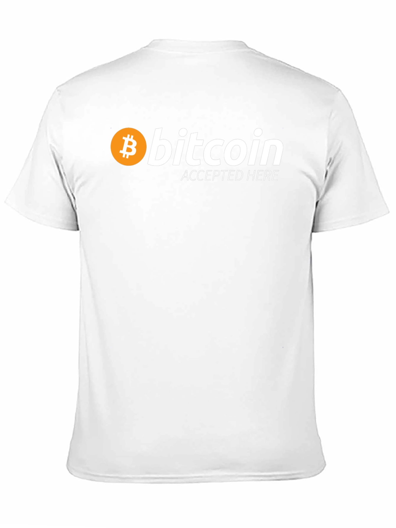 Bitcoin Accepted Here T-Shirt Crypto Currency BTC