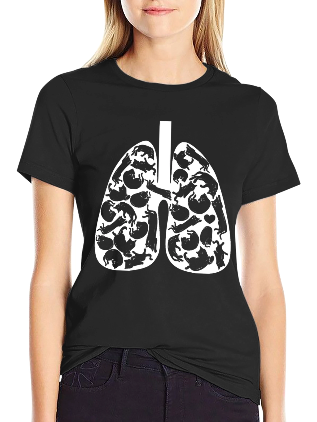 Cat Lung Anatomy T-Shirt