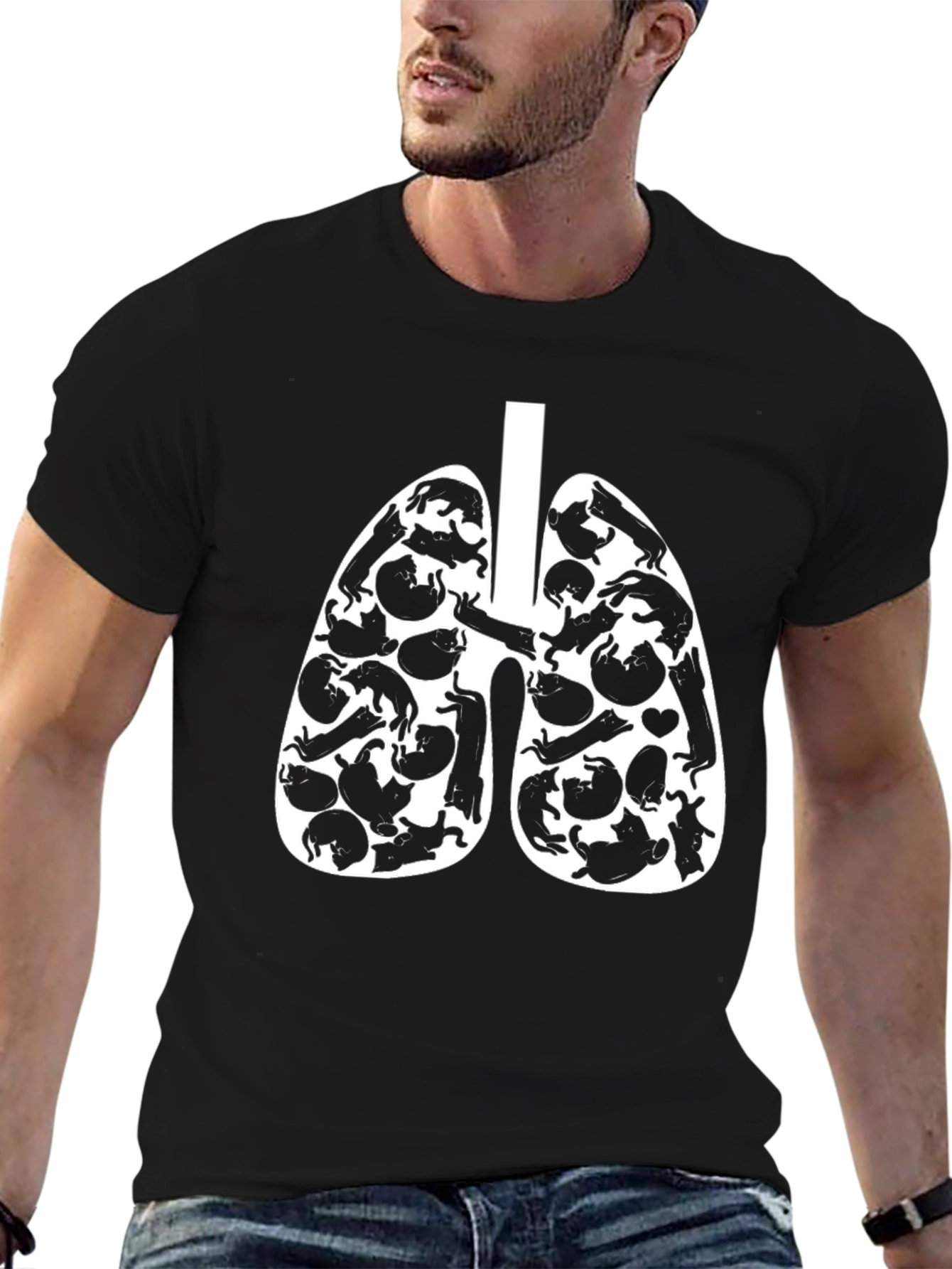 Cat Lung Anatomy T-Shirt