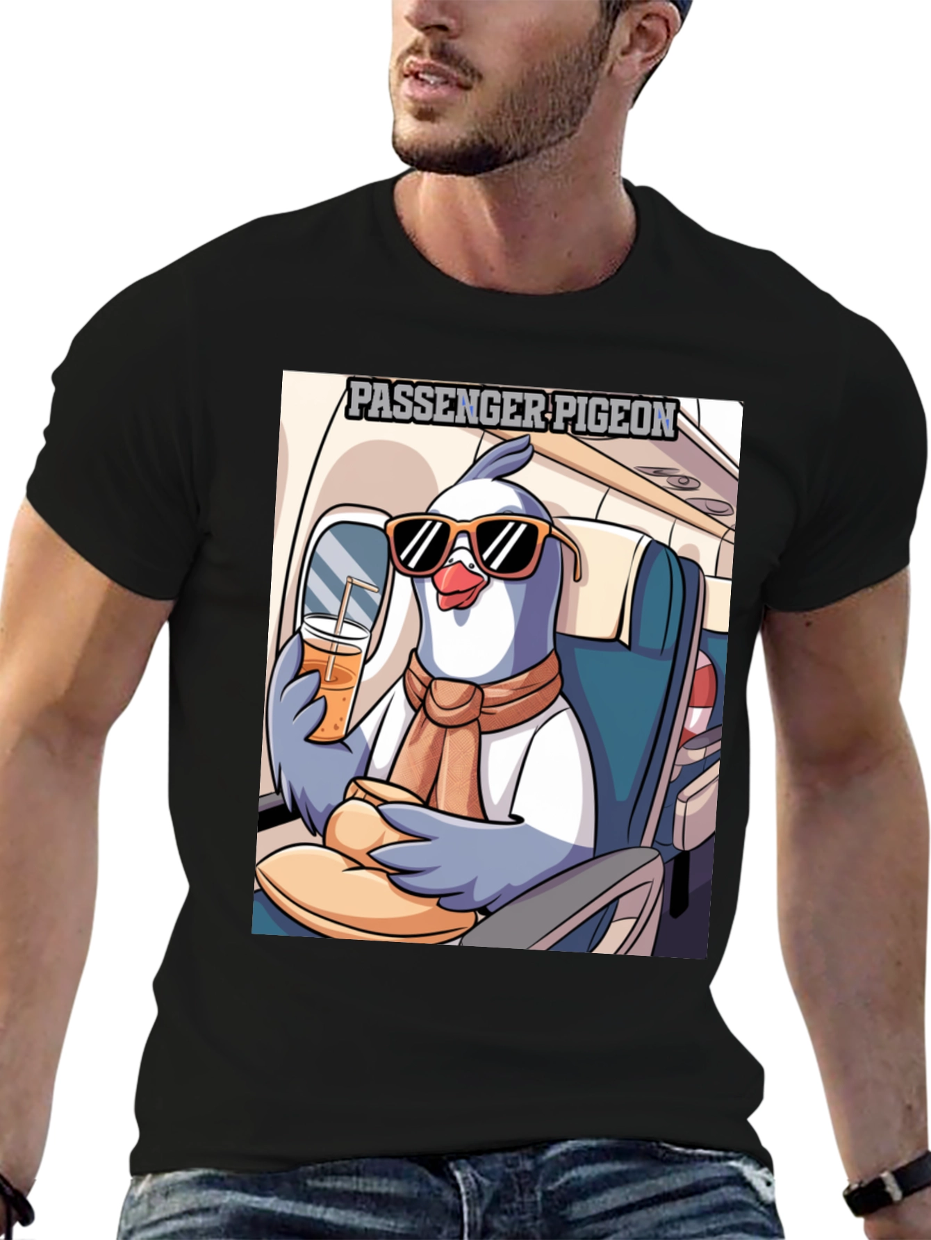 Passenger Pigeon T-Shirt - Cartoon Design