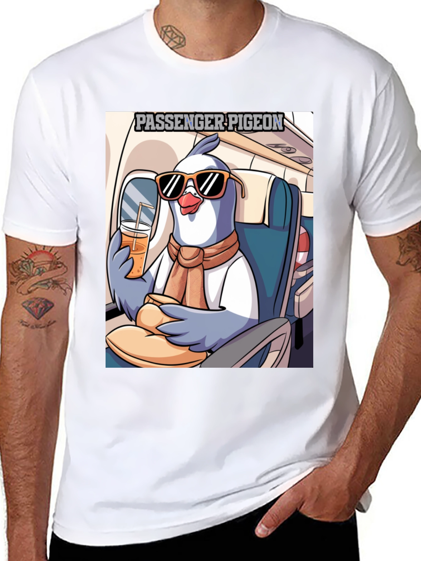 Passenger Pigeon T-Shirt - Cartoon Design