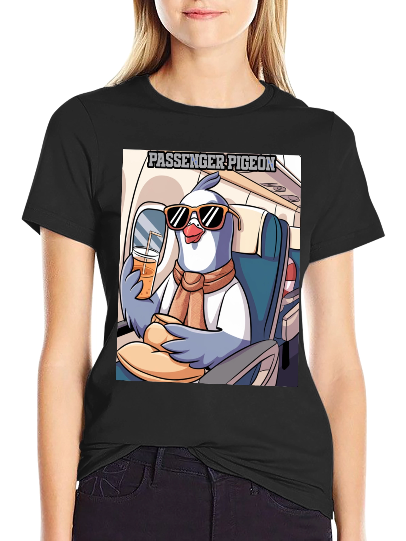 Passenger Pigeon T-Shirt - Cartoon Design