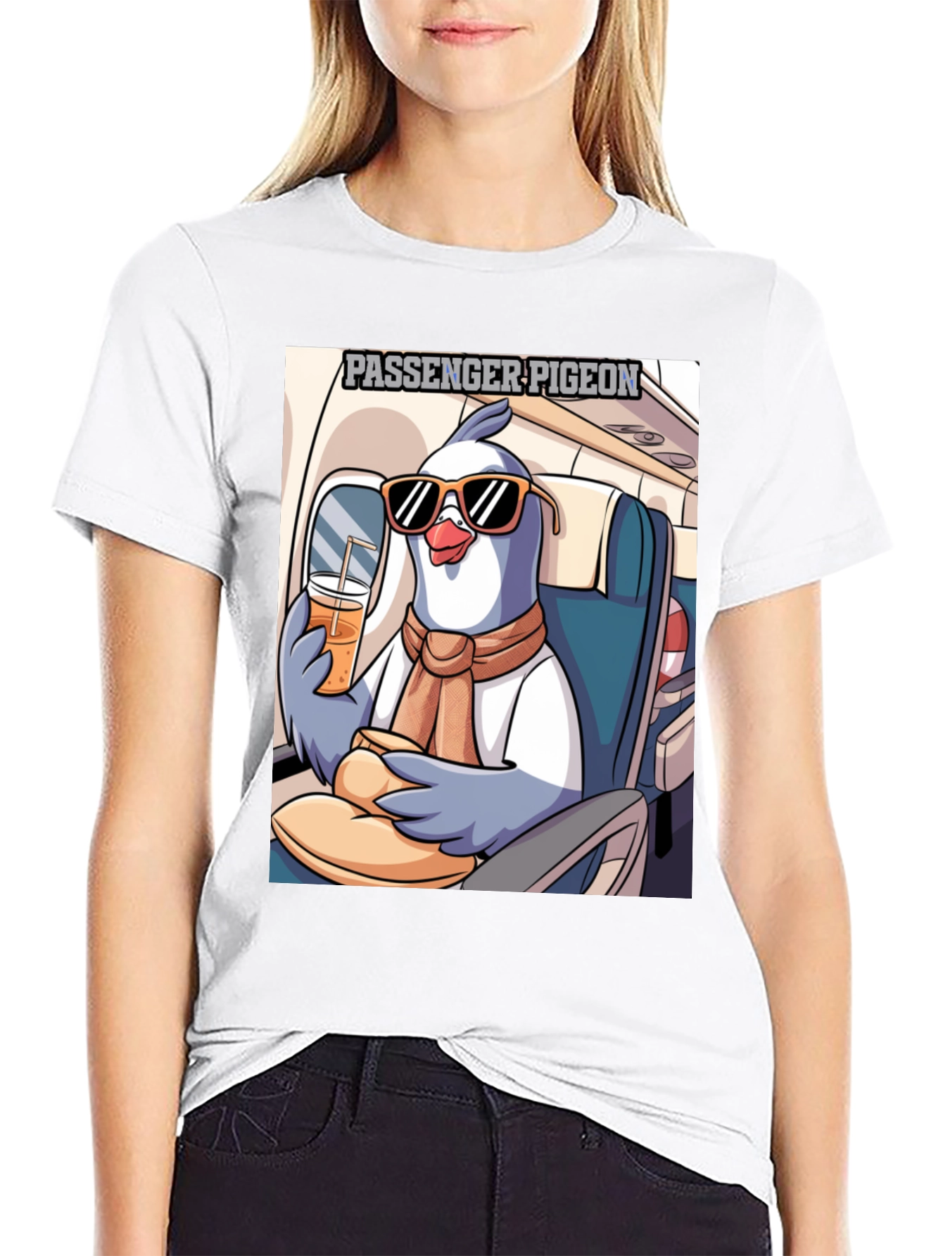 Passenger Pigeon T-Shirt - Cartoon Design