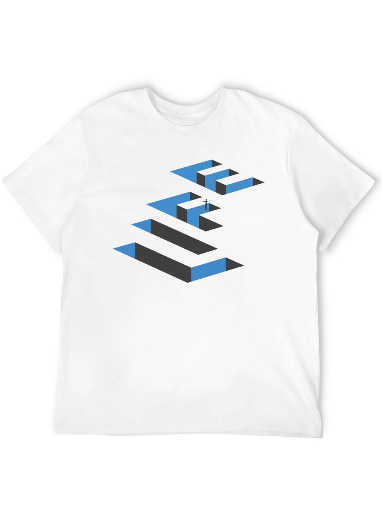 Life Maze Graphic Tee - Black Crew Neck
