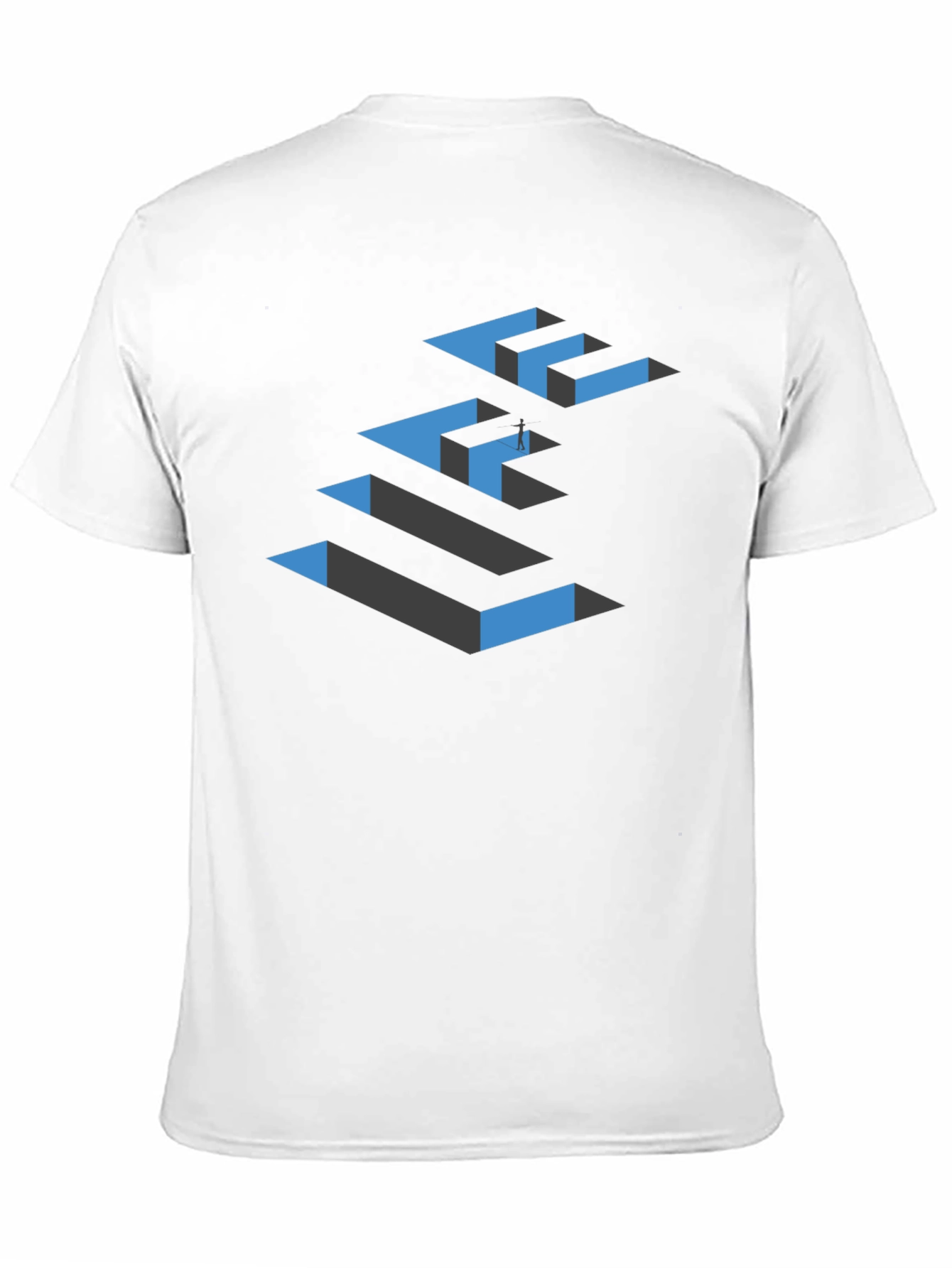 Life Maze Graphic Tee - Black Crew Neck