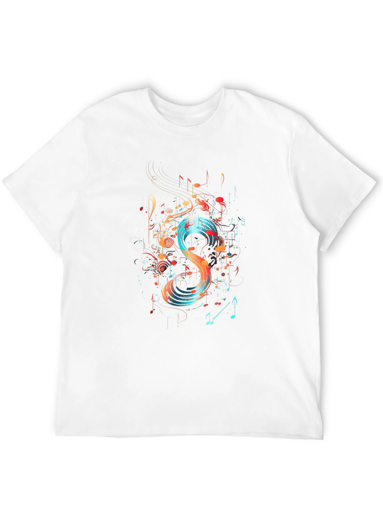 Abstract Music Note Graphic Tee