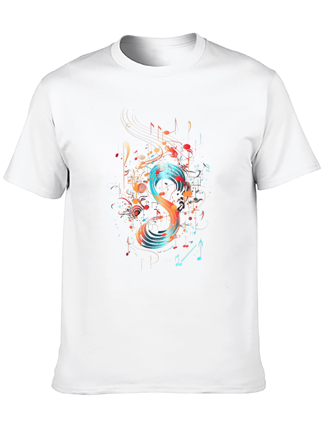 Abstract Music Note Graphic Tee