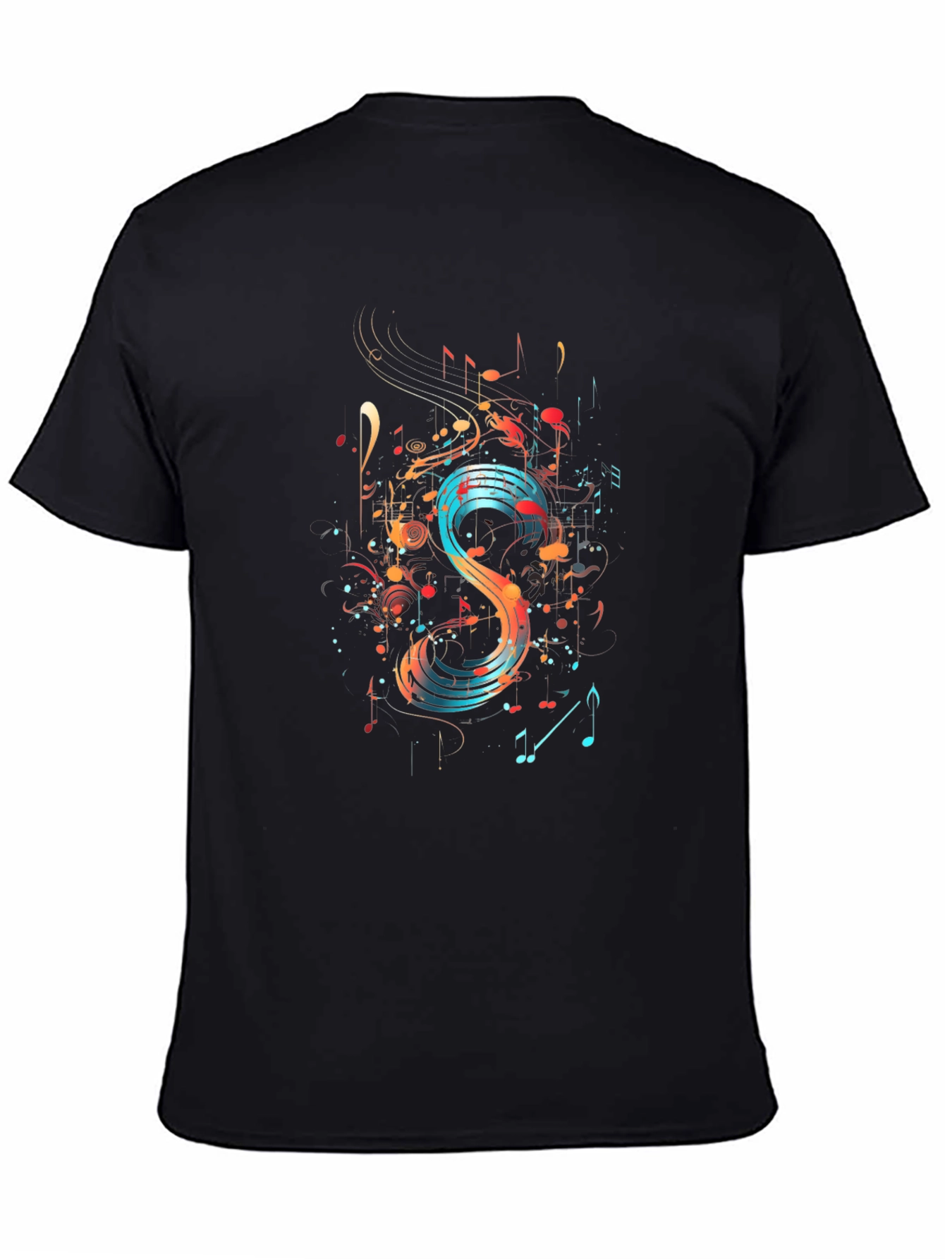 Abstract Music Note Graphic Tee