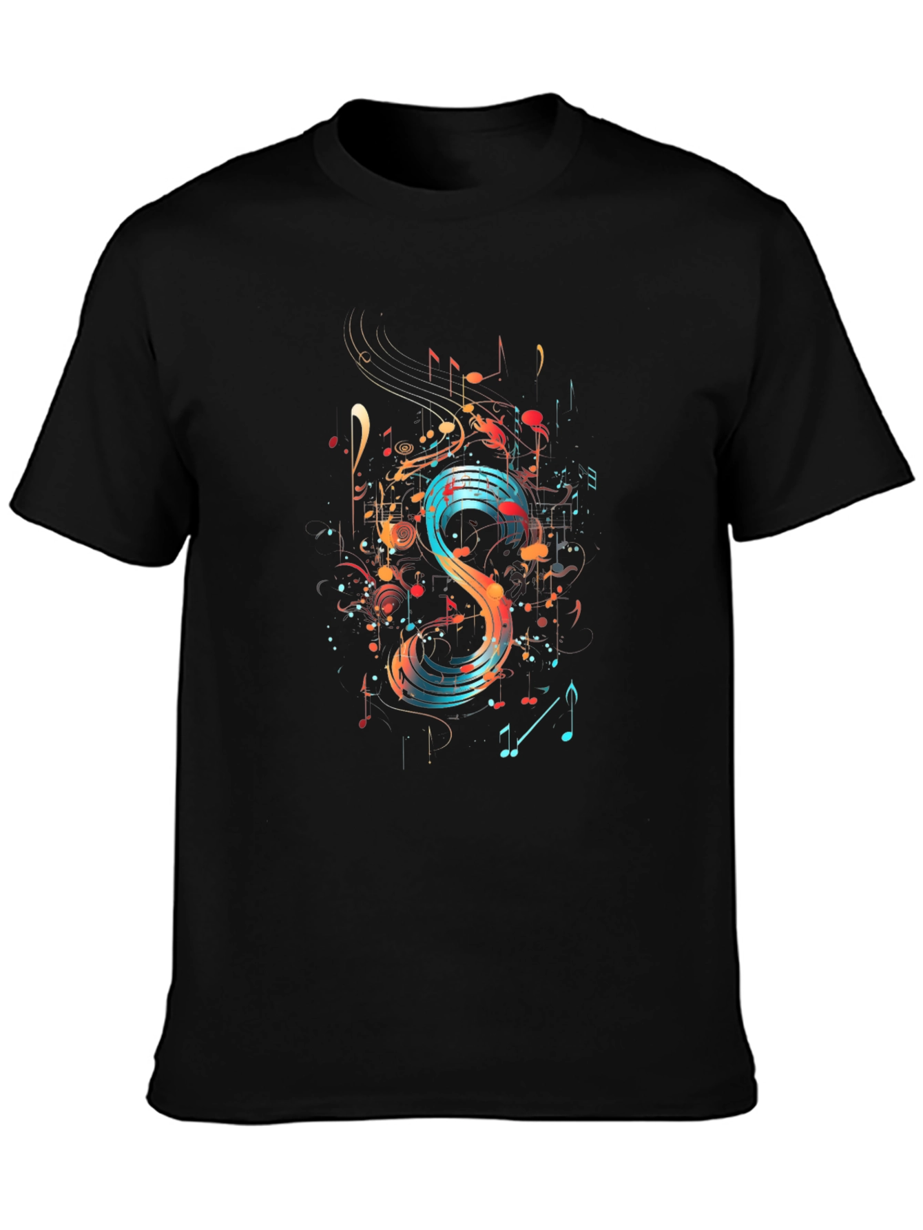Abstract Music Note Graphic Tee