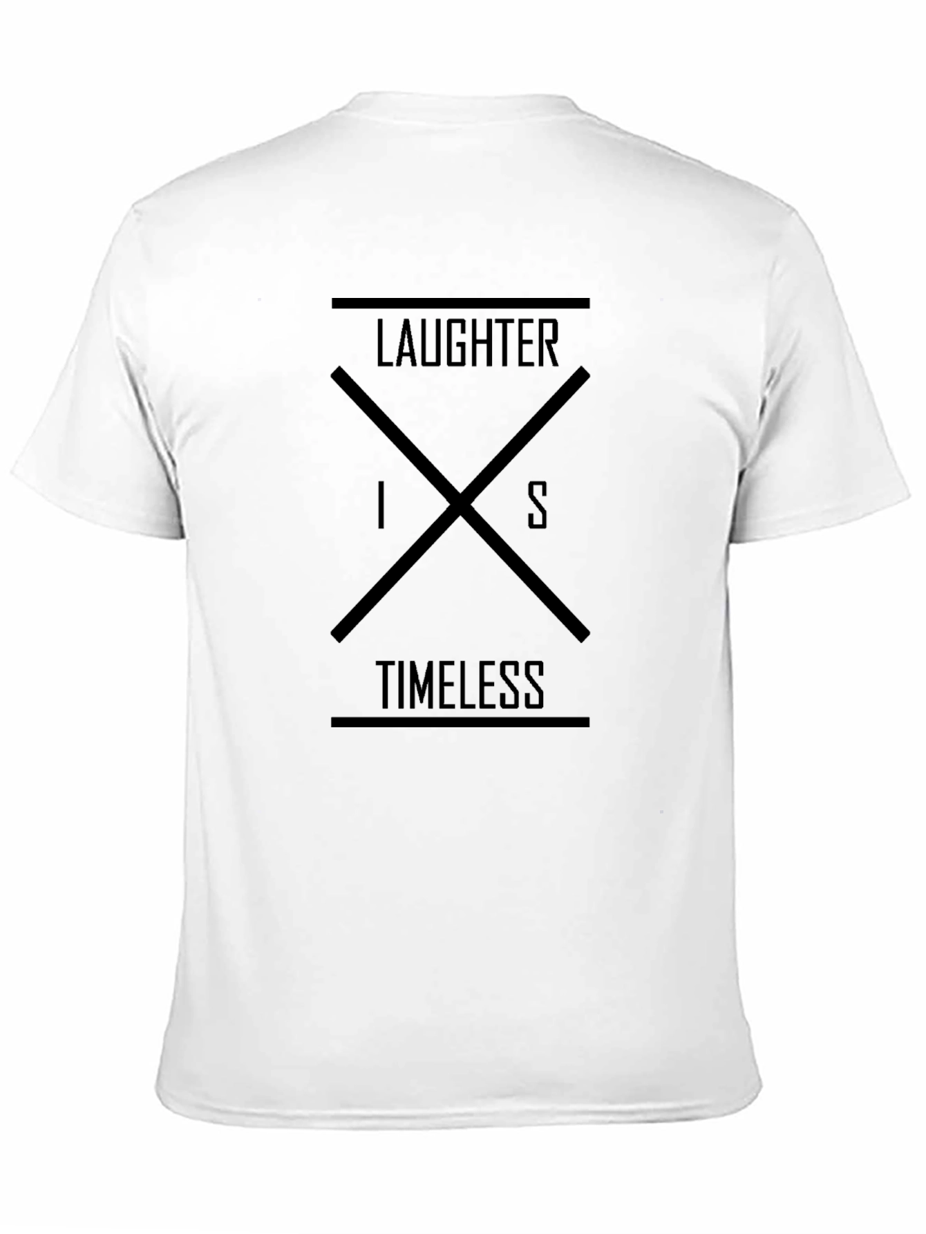 Laughter Is Timeless Black Graphic Tee