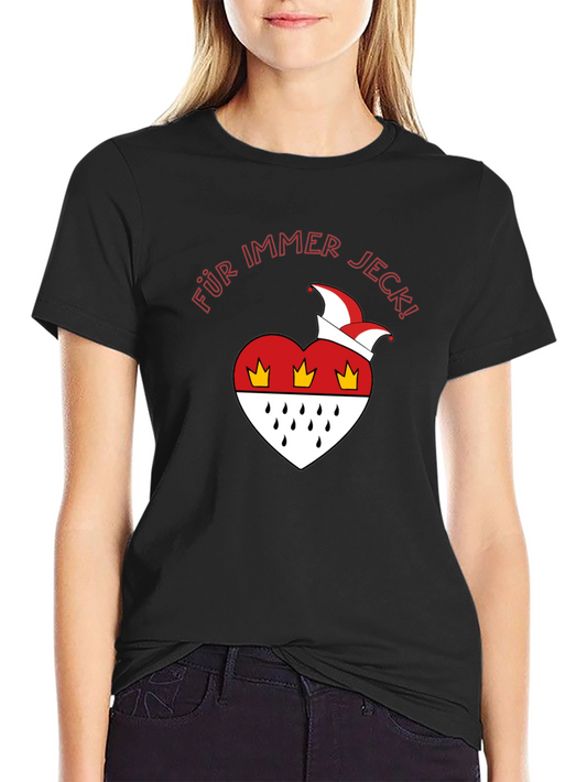 Für Immer Jeck T-Shirt - Cologne Carnival Heart Design