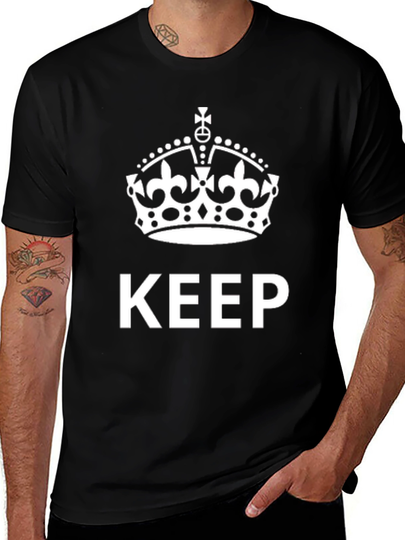 Keep Calm Crown Black Tee
