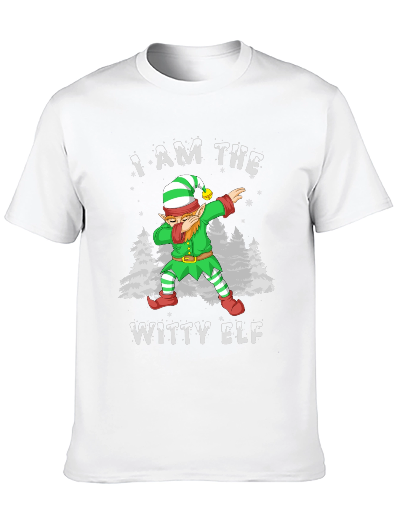 Witty Elf Dabbing T-Shirt - Holiday Fun