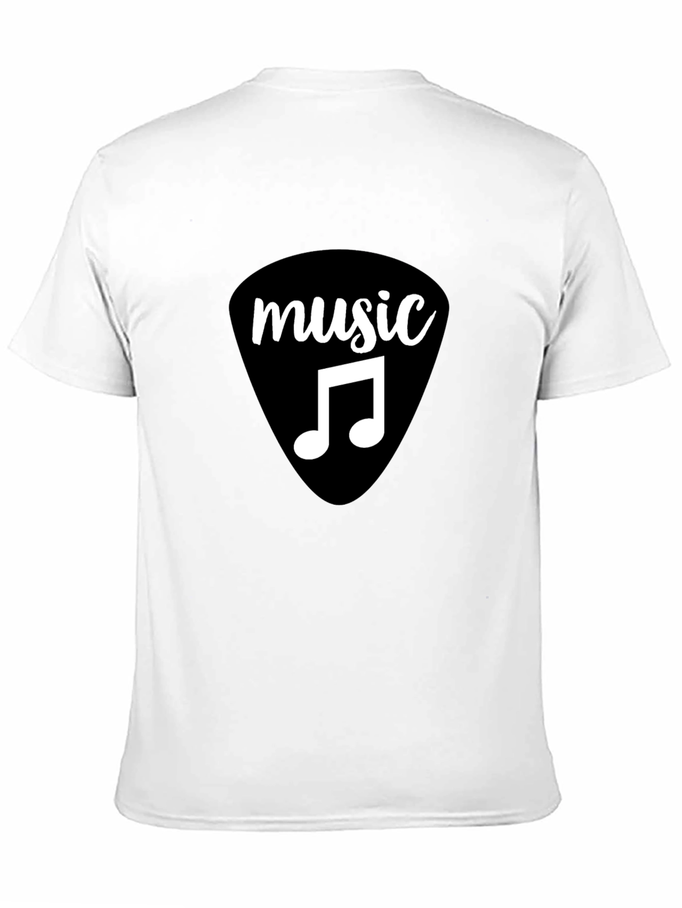 Music Graphic T-Shirt - Black Cotton Tee
