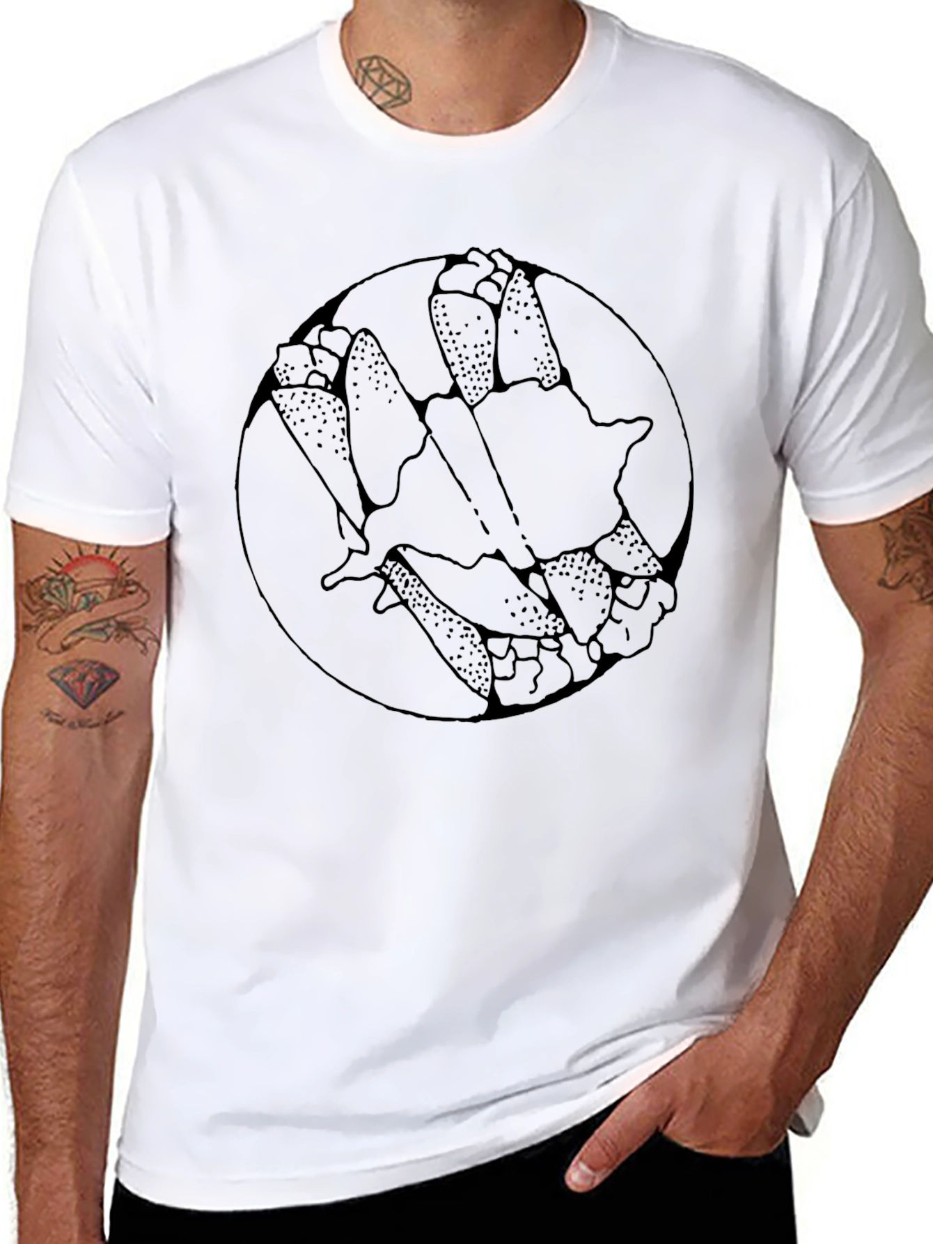 Cannoli Circle Graphic Tee - Unisex Black T-Shirt