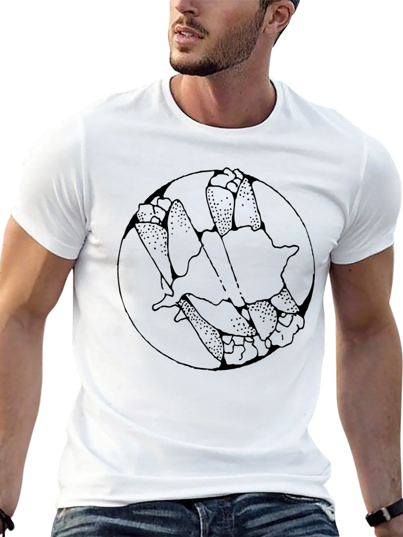 Cannoli Circle Graphic Tee - Unisex Black T-Shirt