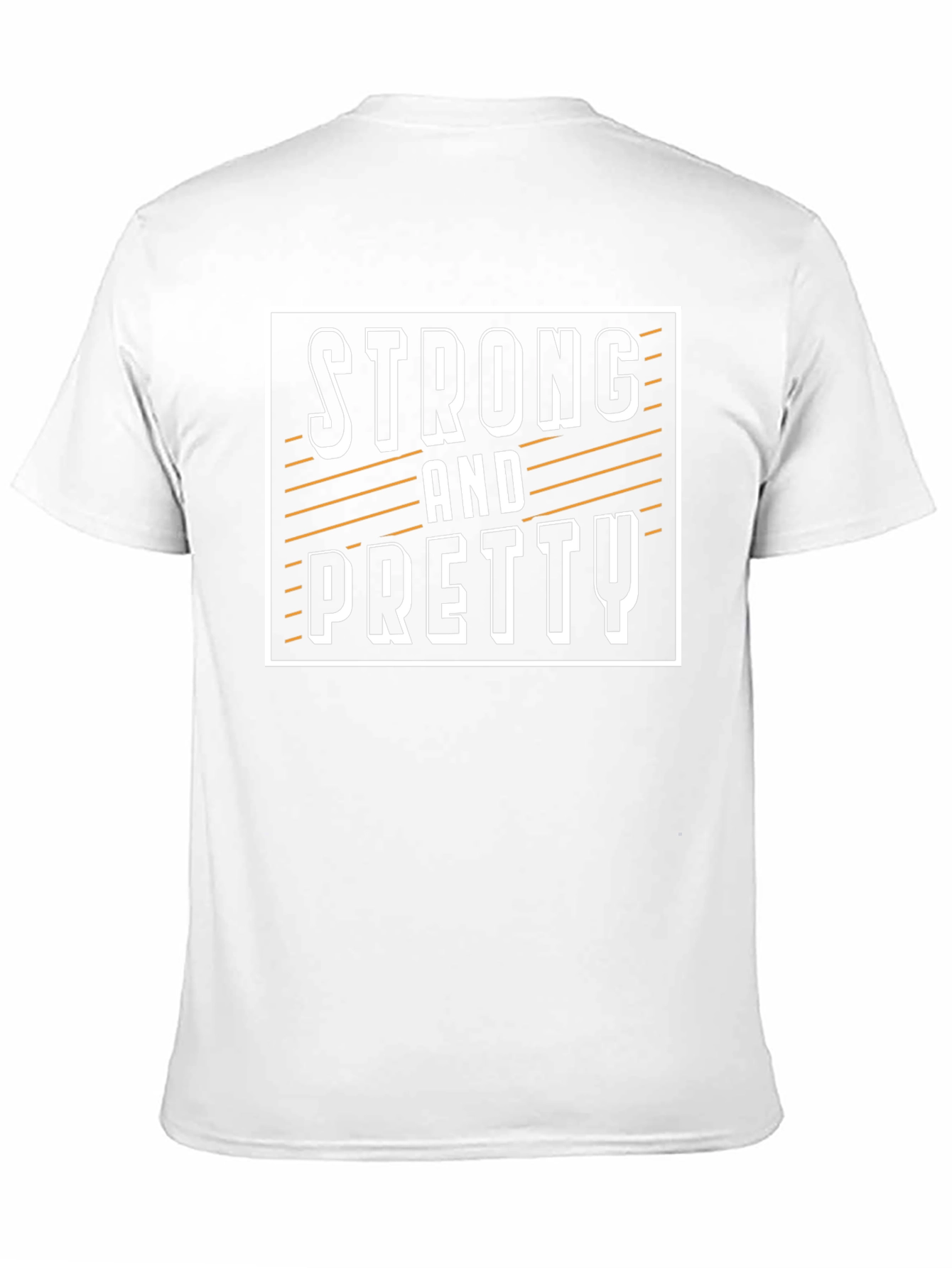 Strong and Pretty Graphic Print Black T-Shirt