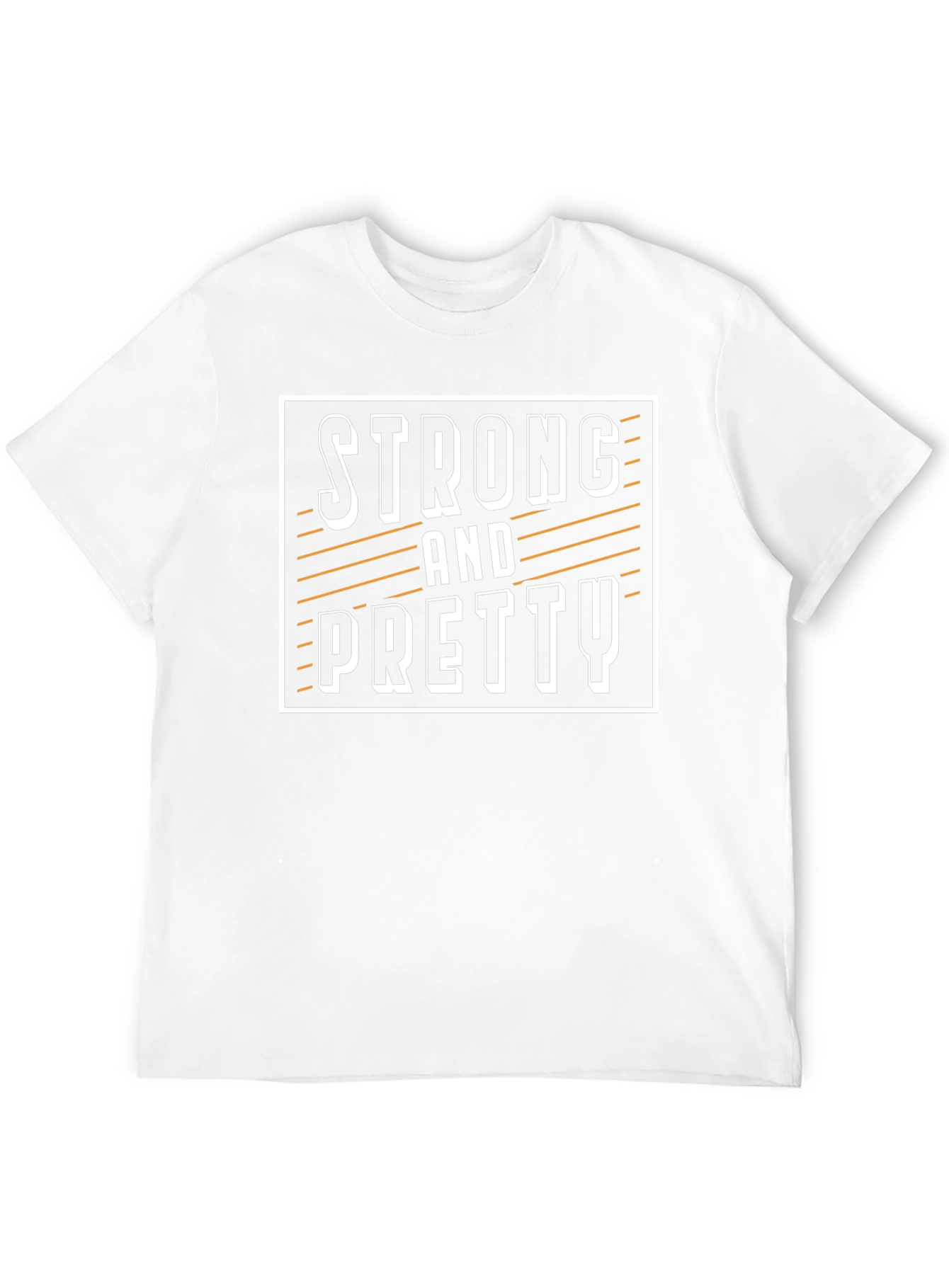 Strong and Pretty Graphic Print Black T-Shirt