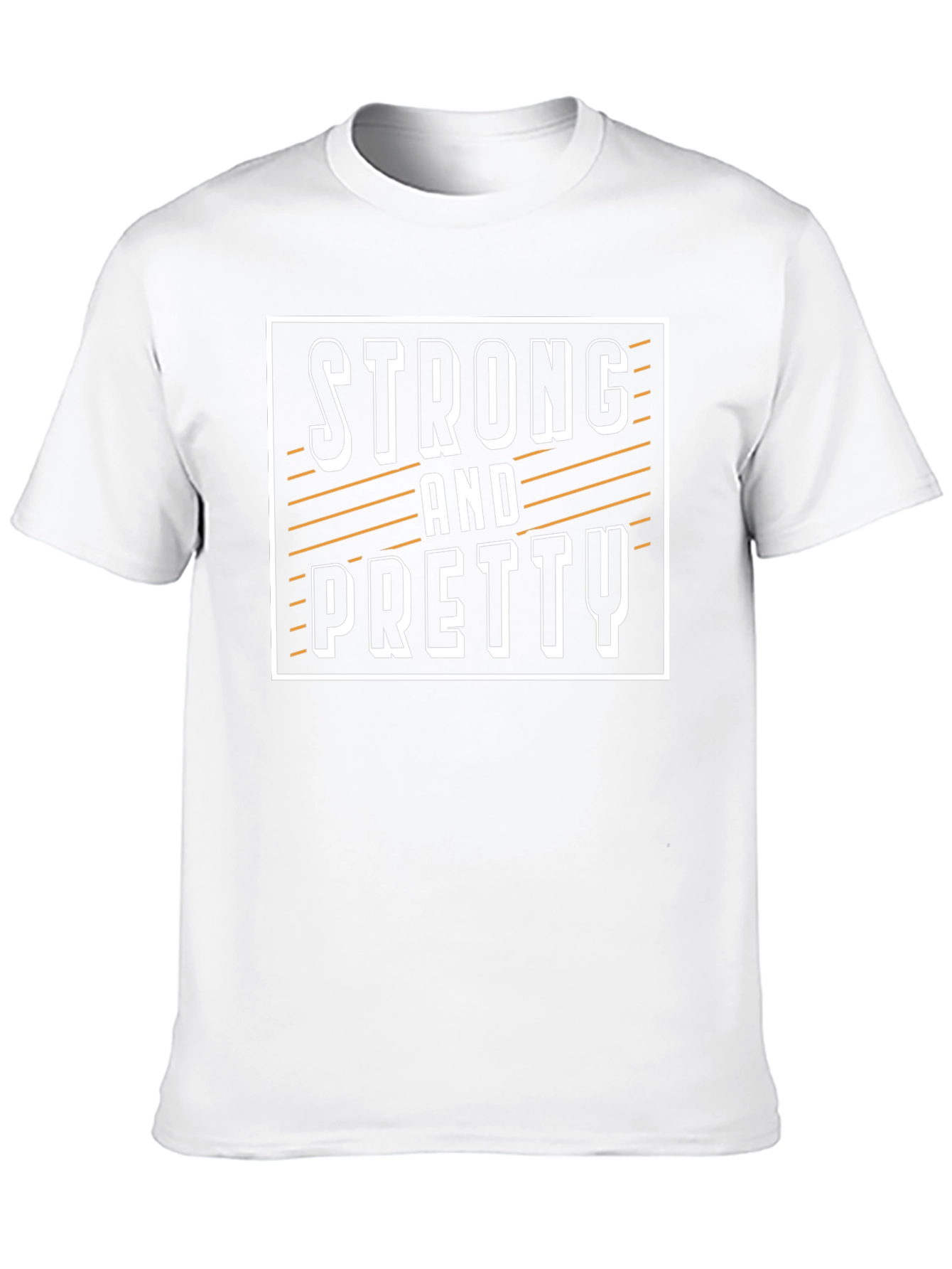Strong and Pretty Graphic Print Black T-Shirt