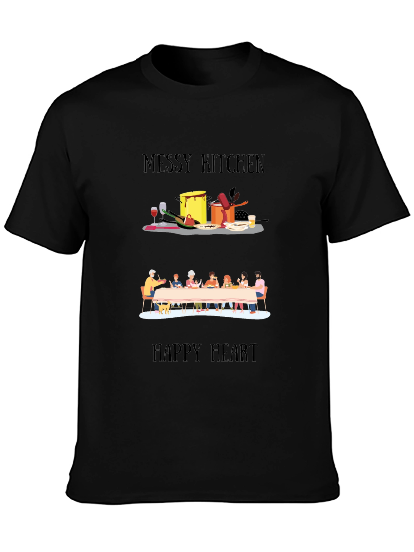 Messy Kitchen Happy Heart T-Shirt