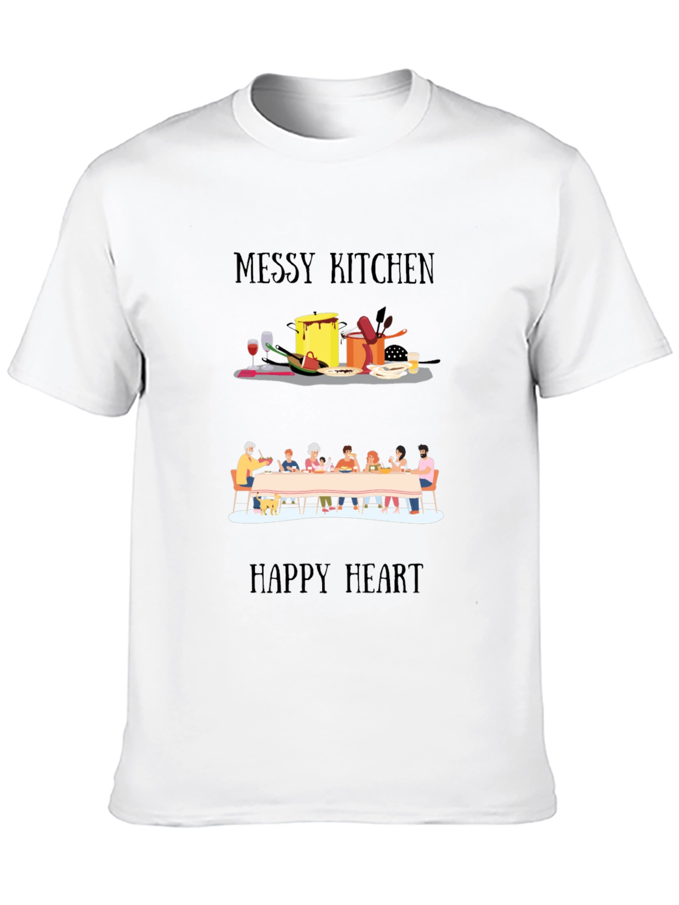 Messy Kitchen Happy Heart T-Shirt