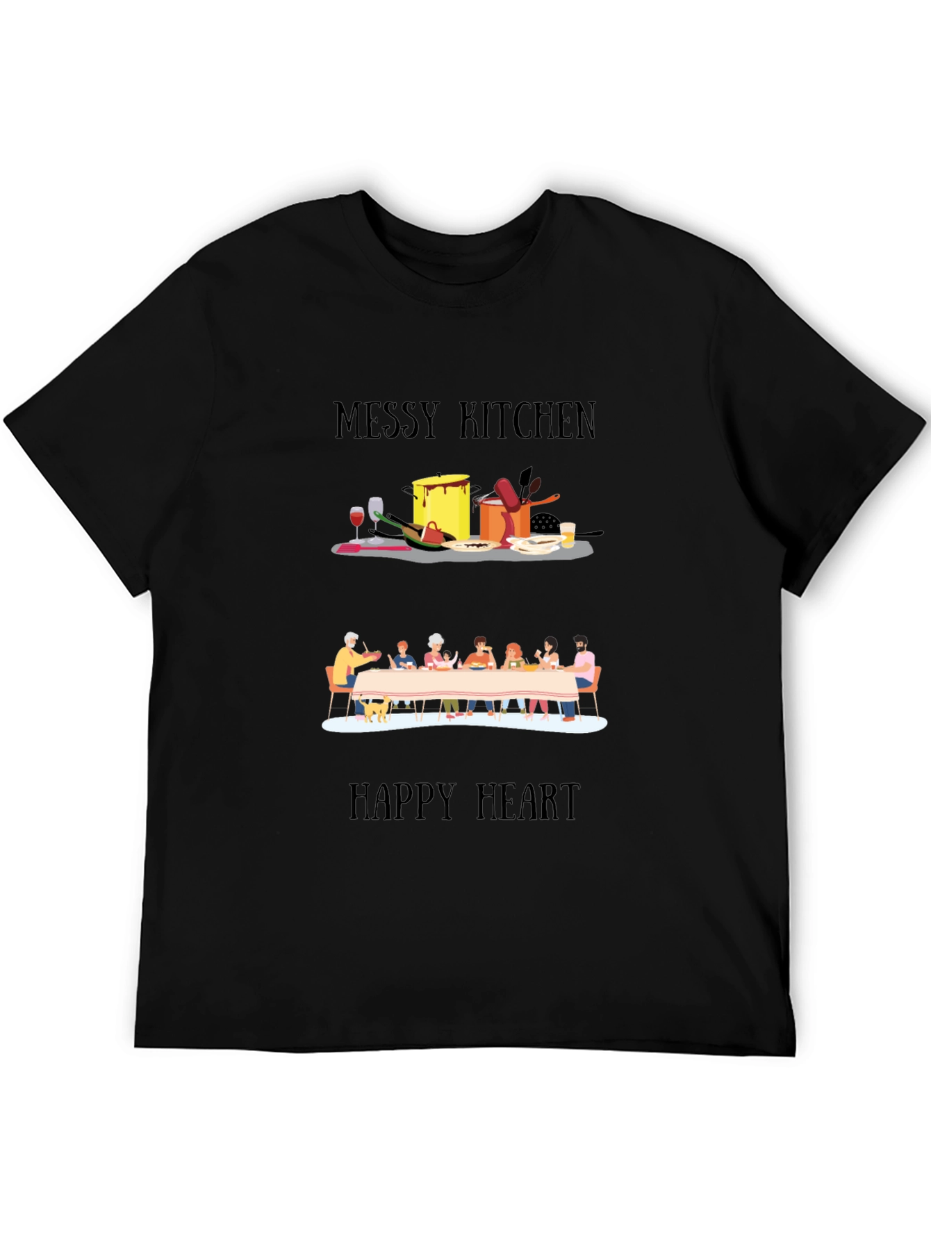 Messy Kitchen Happy Heart T-Shirt