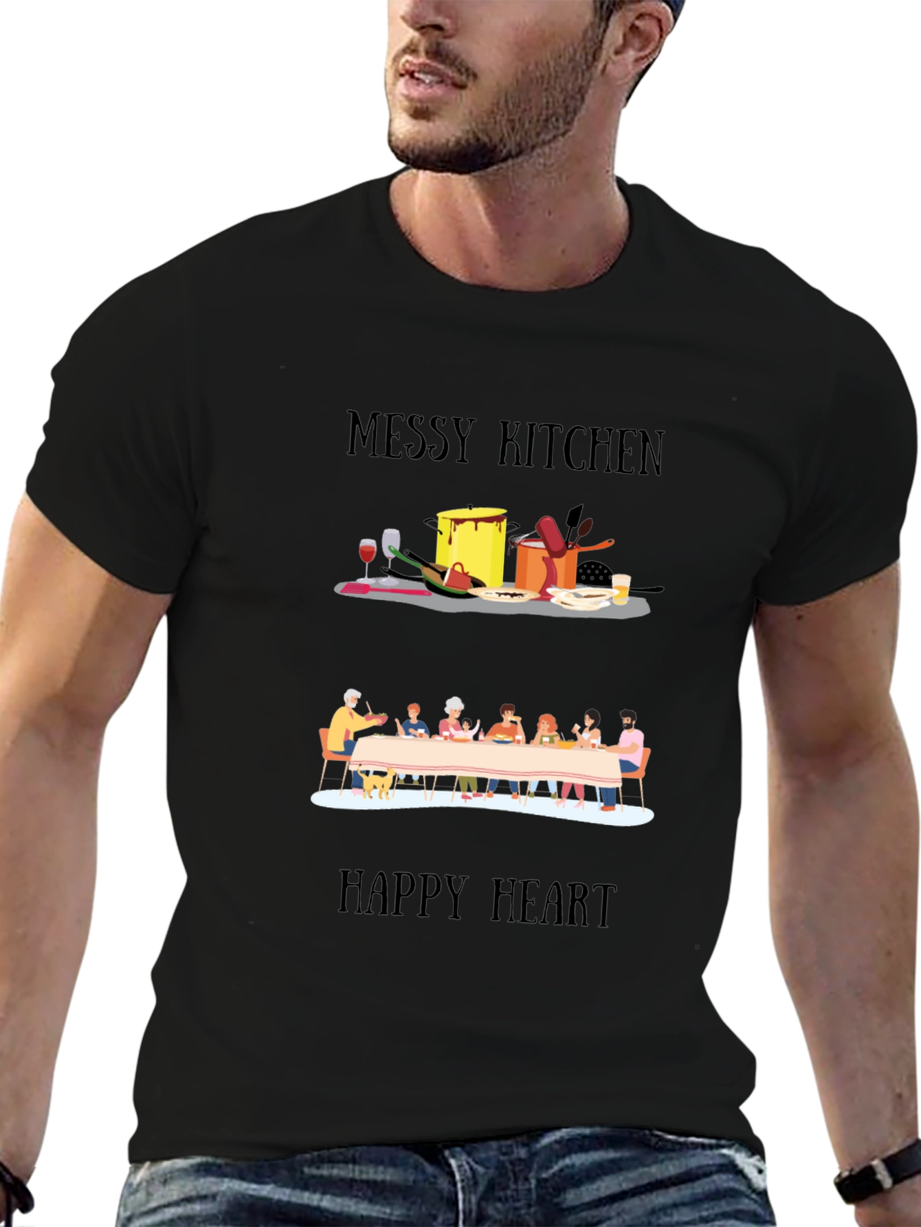 Messy Kitchen Happy Heart T-Shirt