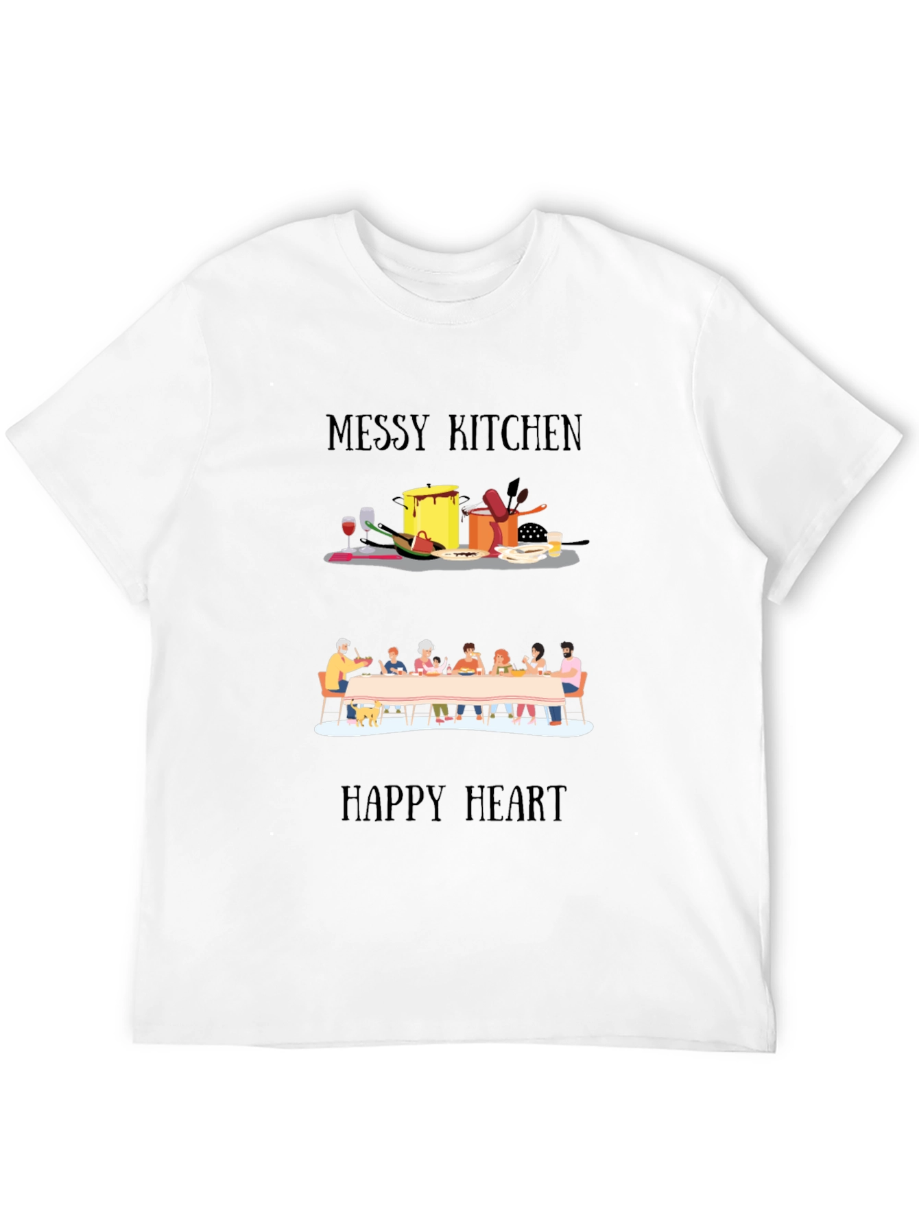 Messy Kitchen Happy Heart T-Shirt