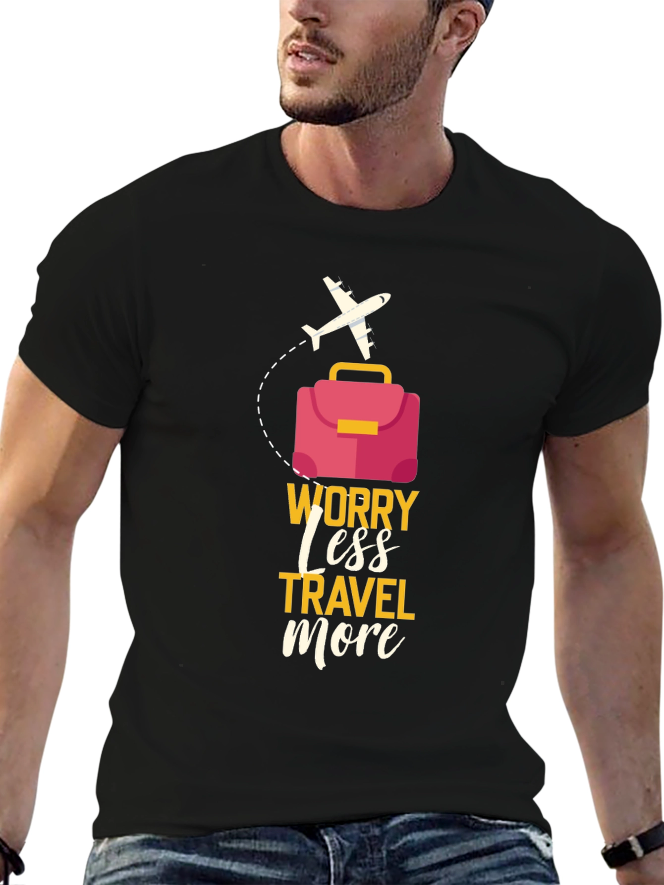 Worry Less Travel More Graphic Tee
