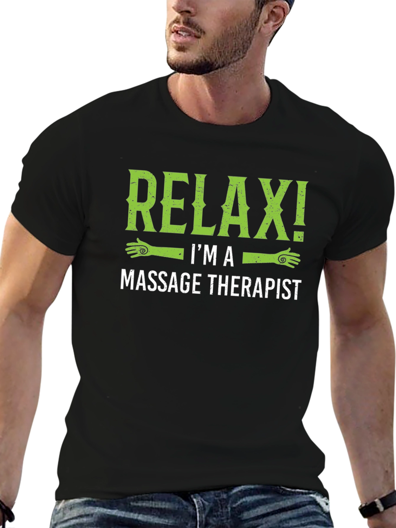 Relax! Massage Therapist T-Shirt - Black