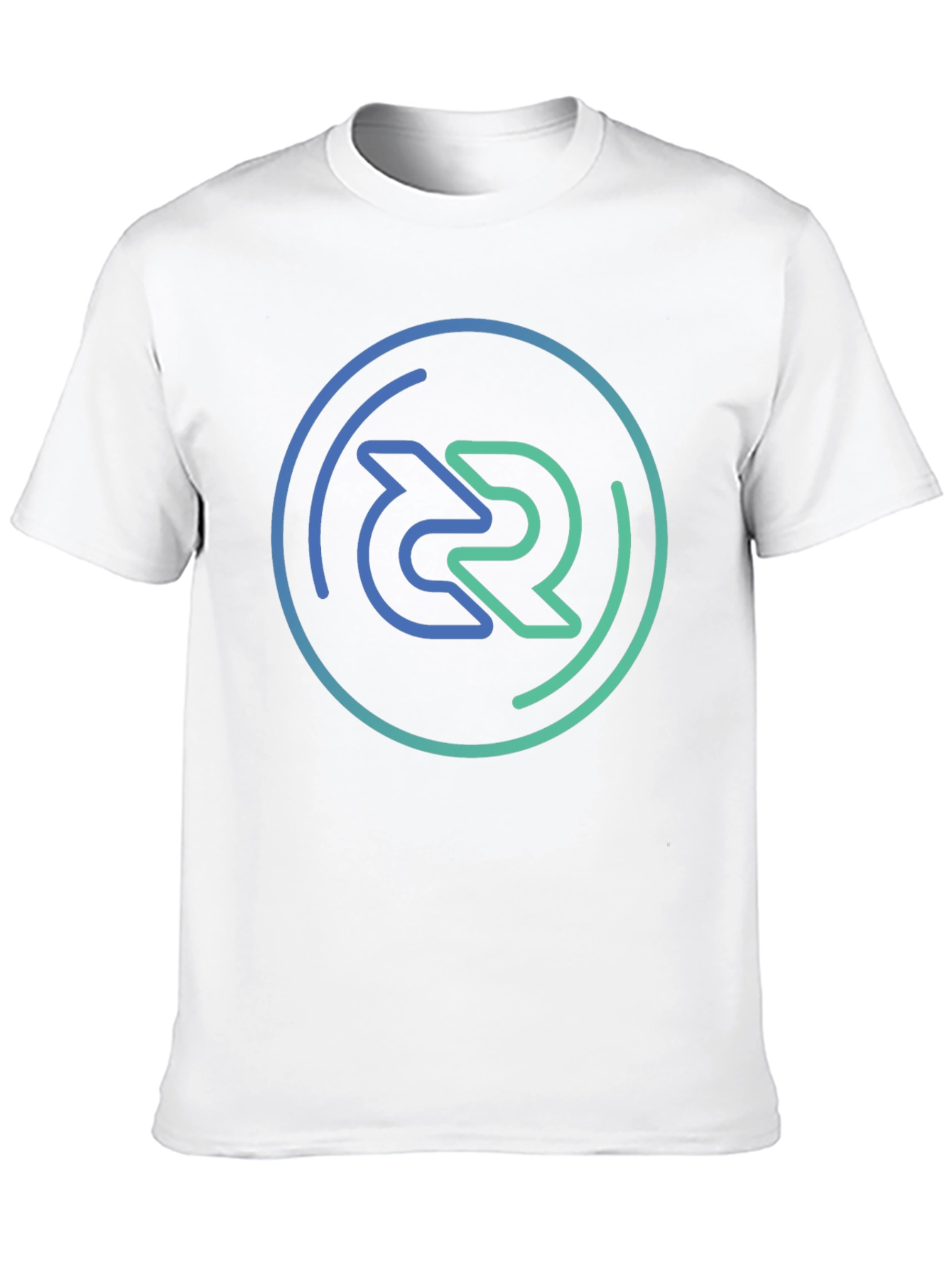 Modern Circle Logo Black T-Shirt