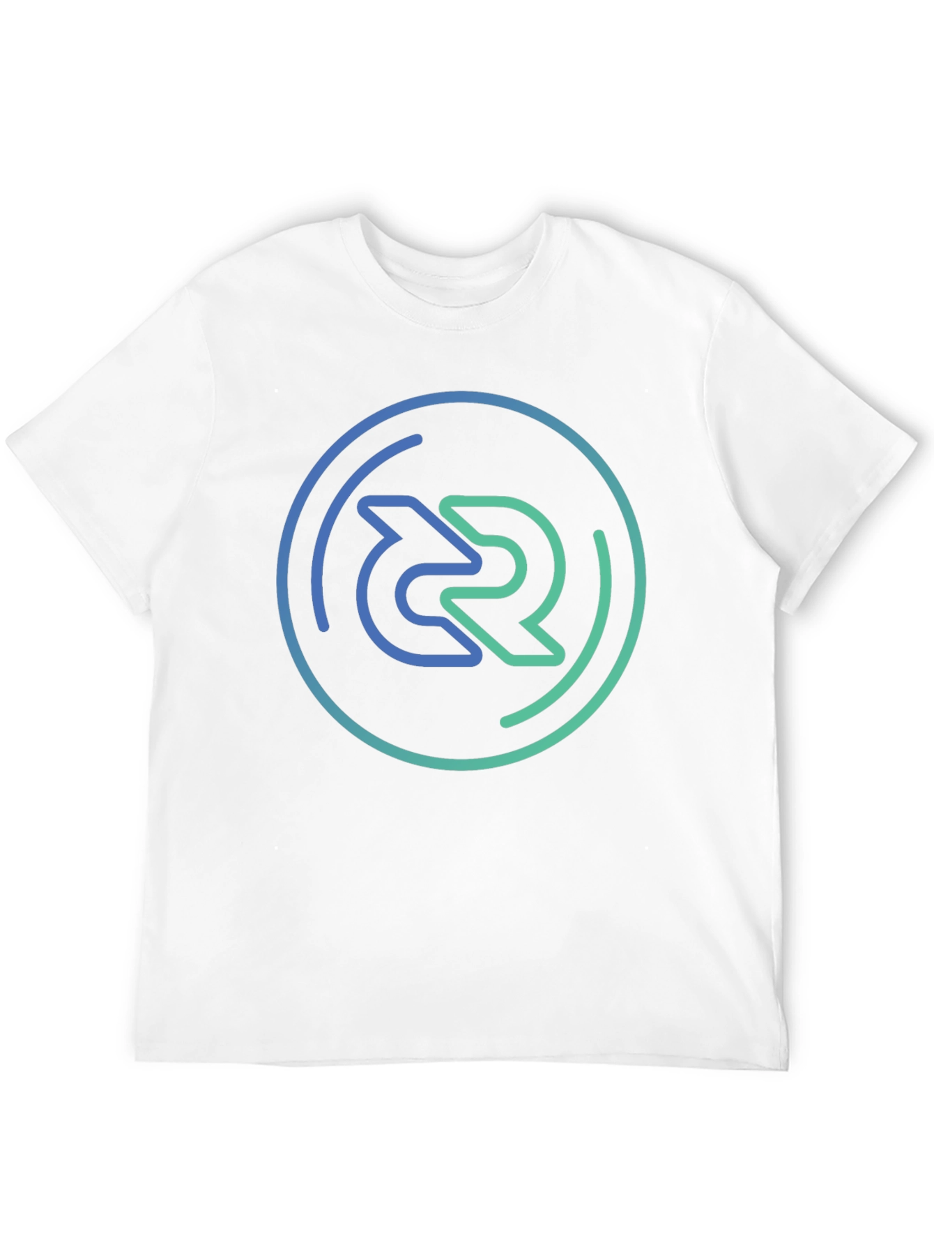 Modern Circle Logo Black T-Shirt